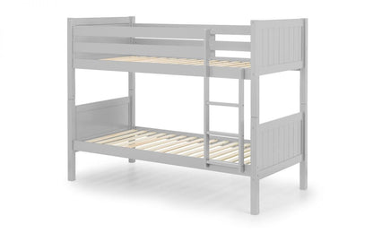 Julian Bowen Bunk Bed Single 90cm 3ft Bella Bunk Dove Grey Bed Kings