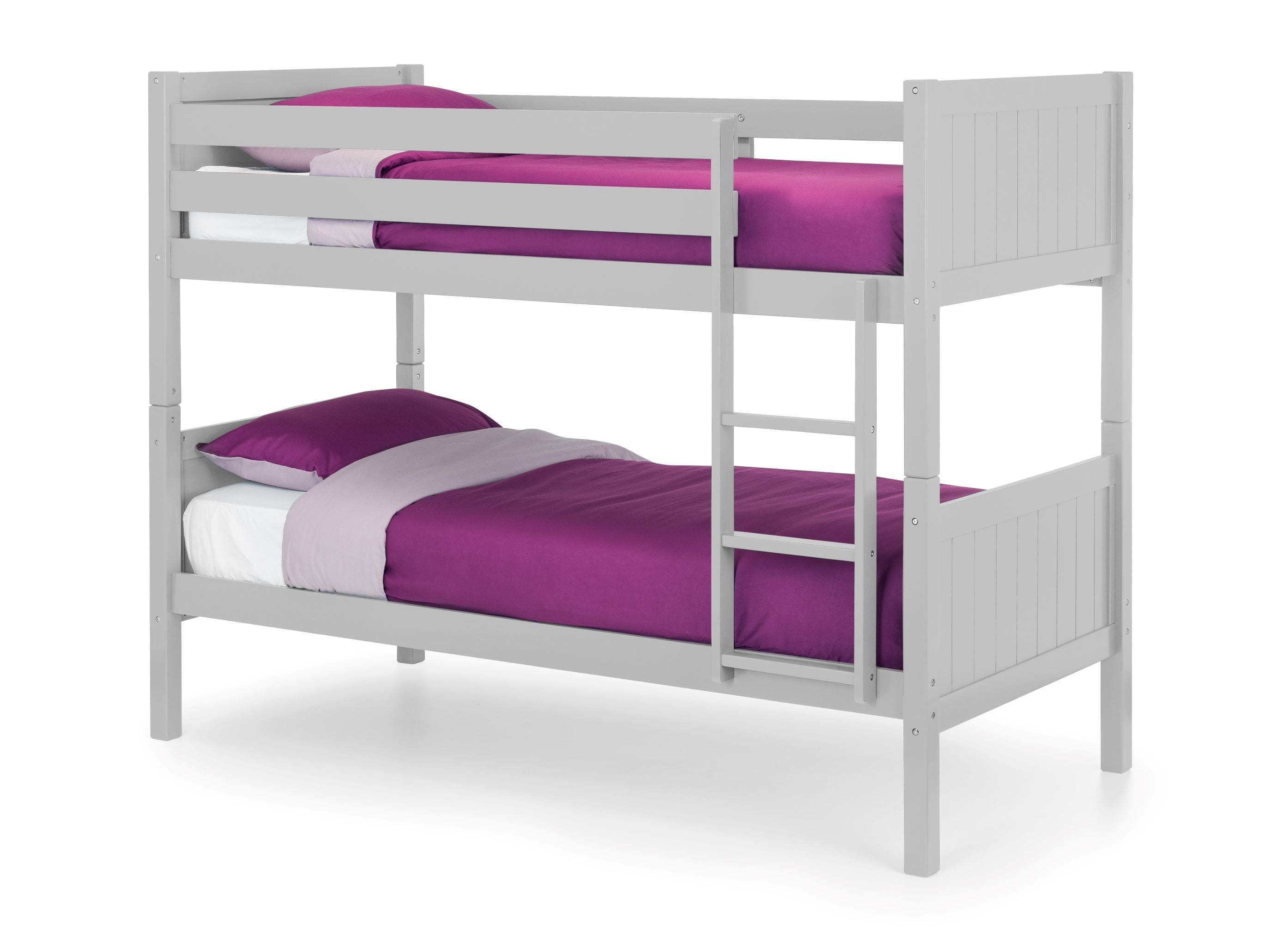 Julian Bowen Bunk Bed Single 90cm 3ft Bella Bunk Dove Grey Bed Kings