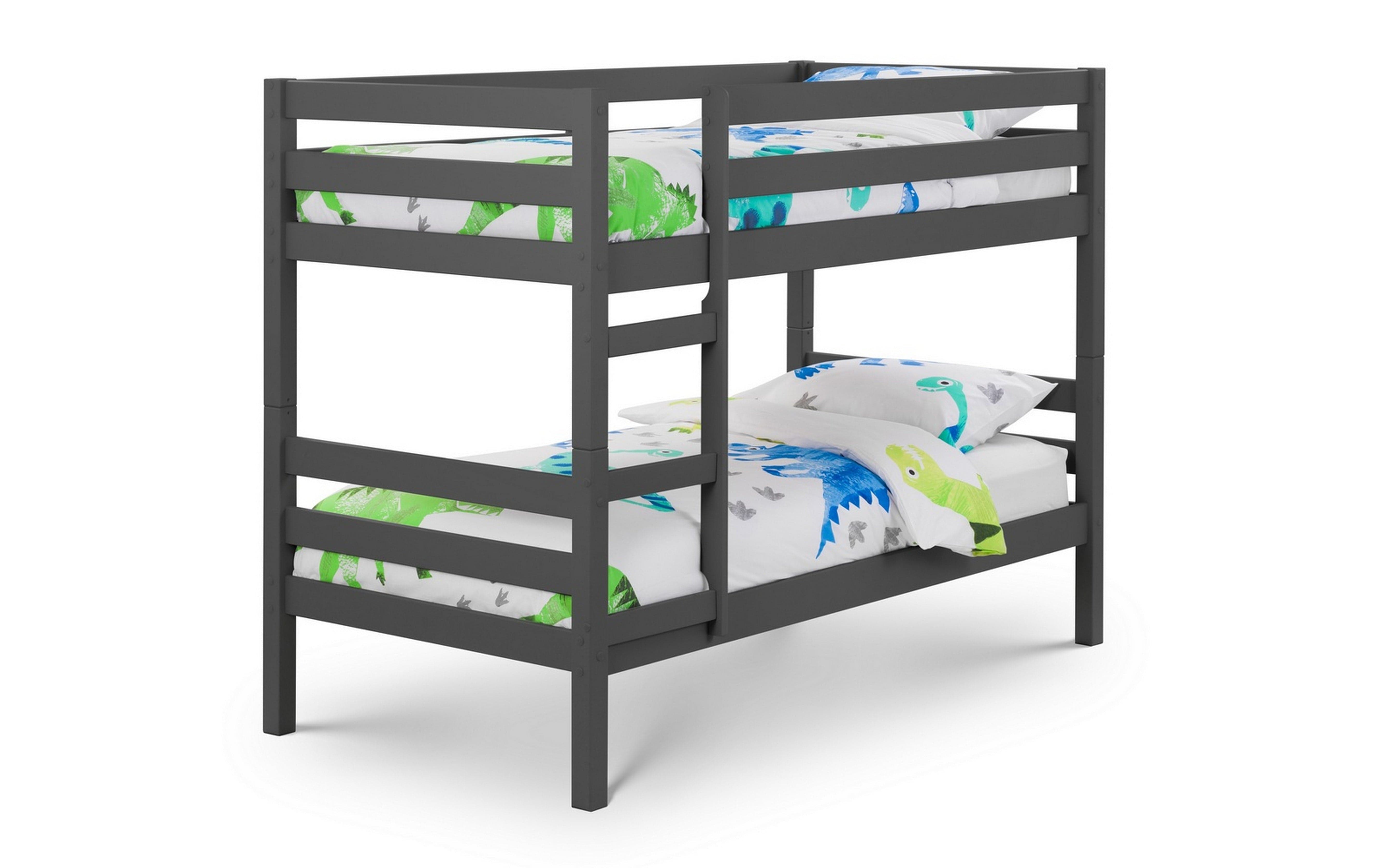 Julian Bowen Bunk Bed Single 90cm 3ft Camden Anthracite Bunk Bed Kings