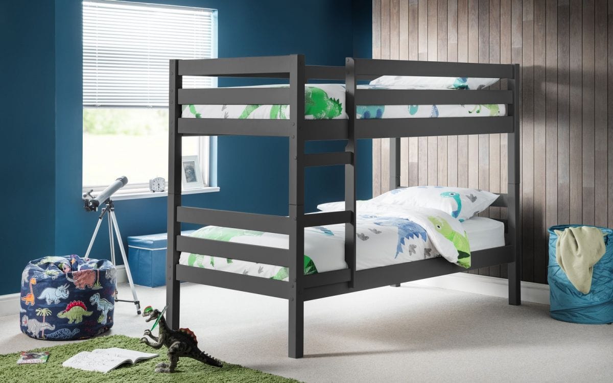 Julian Bowen Bunk Bed Single 90cm 3ft Camden Anthracite Bunk Bed Kings