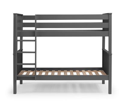 Julian Bowen Bunk Bed Single 90cm 3ft Maine Bunk Bed - Anthracite Bed Kings