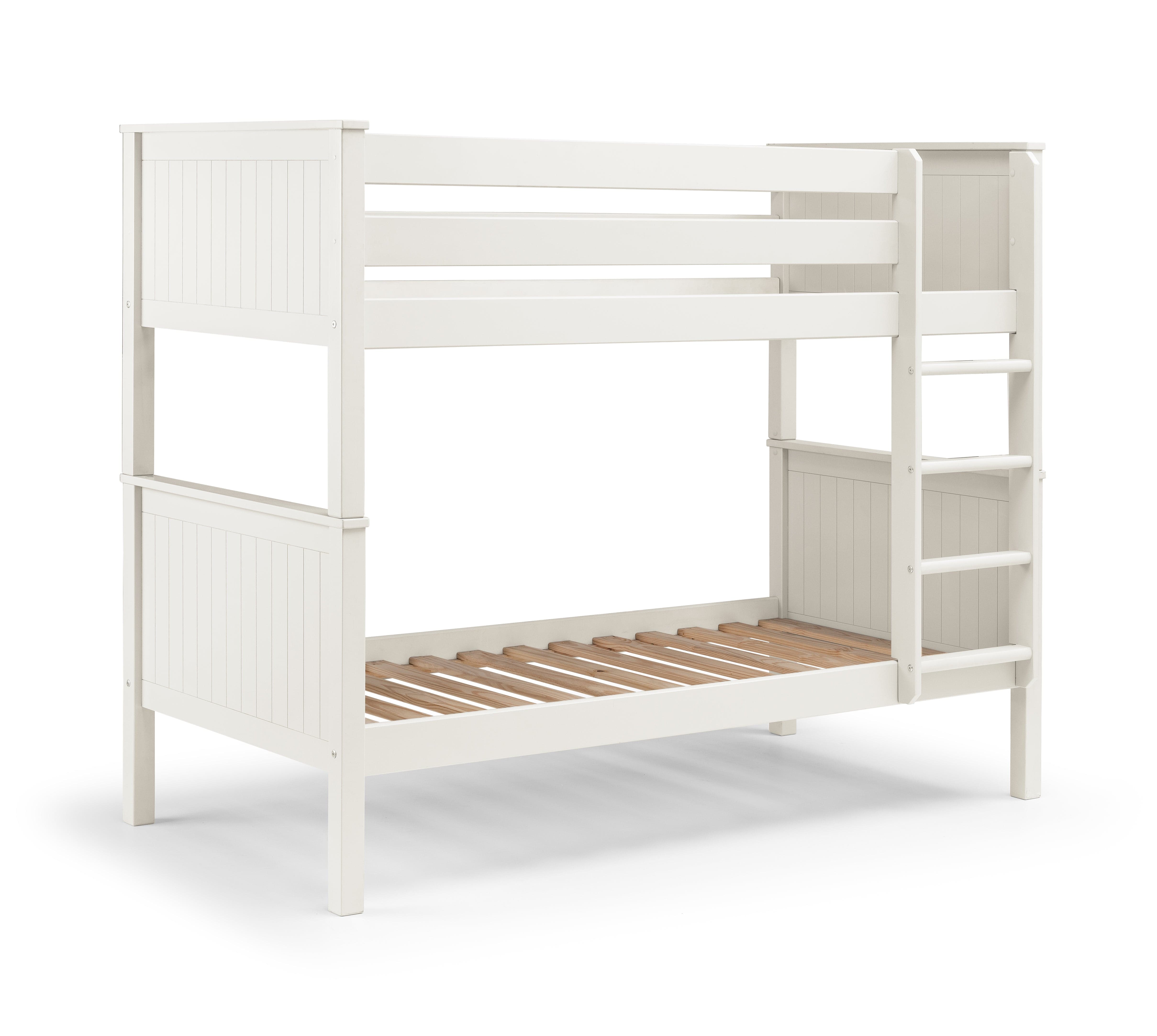 Julian Bowen Bunk Bed Single 90cm 3ft Maine Bunk Bed - Surf White Bed Kings