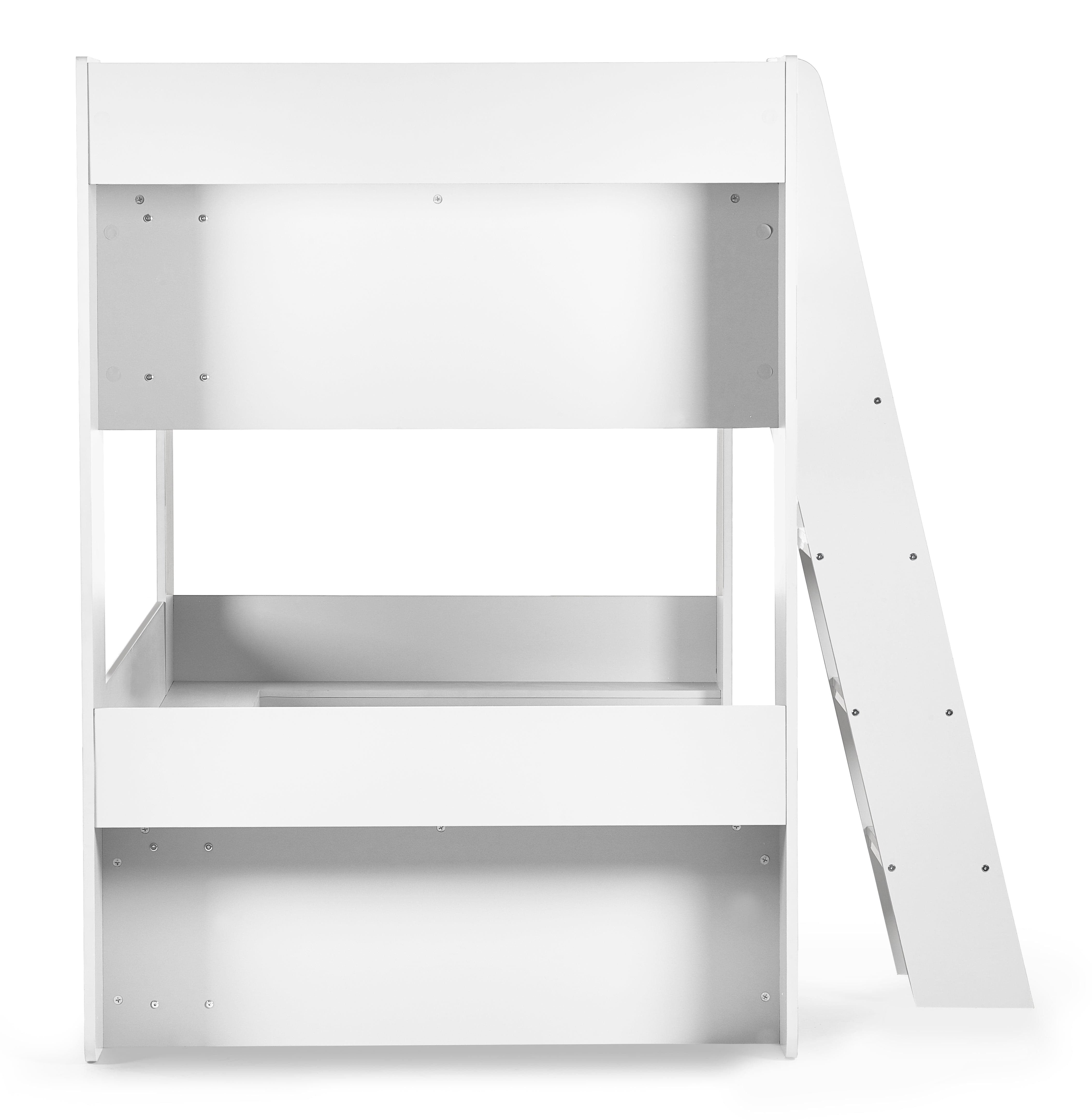 Julian Bowen Bunk Bed Single 90cm 3ft Parsec Bunk Bed All White Bed Kings