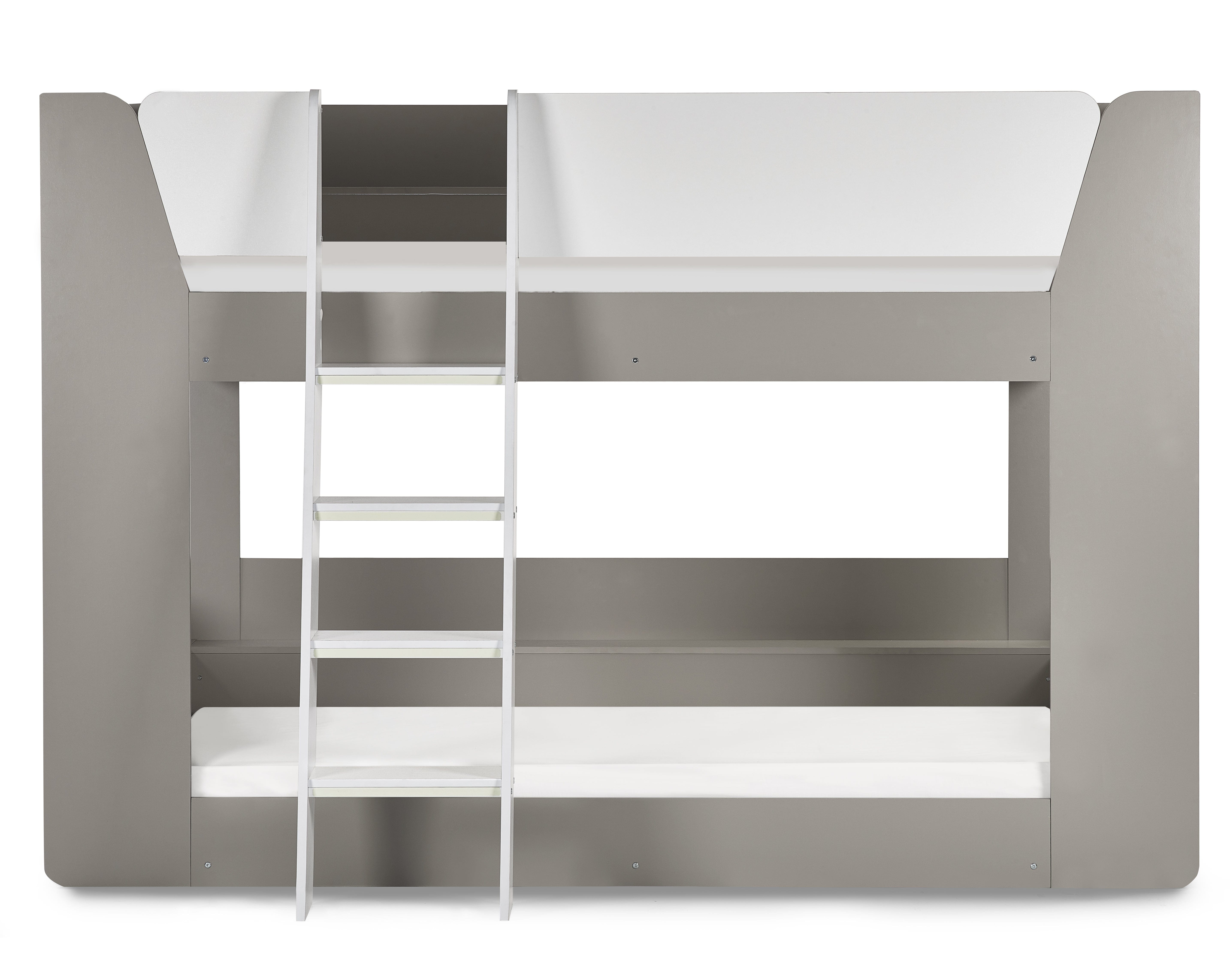 Julian Bowen Bunk Bed Single 90cm 3ft Parsec Bunk Bed Taupe & White Bed Kings