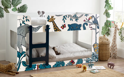 Julian Bowen Bunk Bed Single 90cm 3ft Safari Bunk Bed Bed Kings