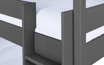 Julian Bowen Bunk Bed Single 90cm 3ft Trio Bunk - Anthracite Bed Kings