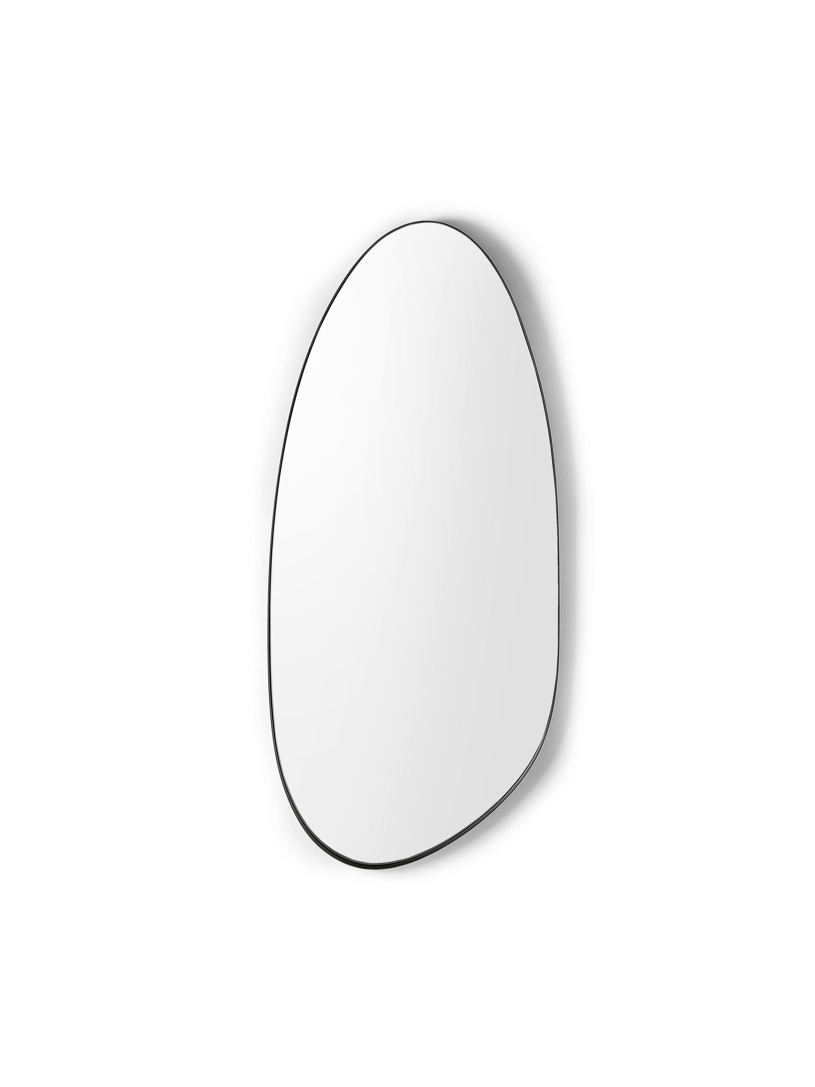 Rushmore Black Metal 95cm Organic Shaped Wall Mirror