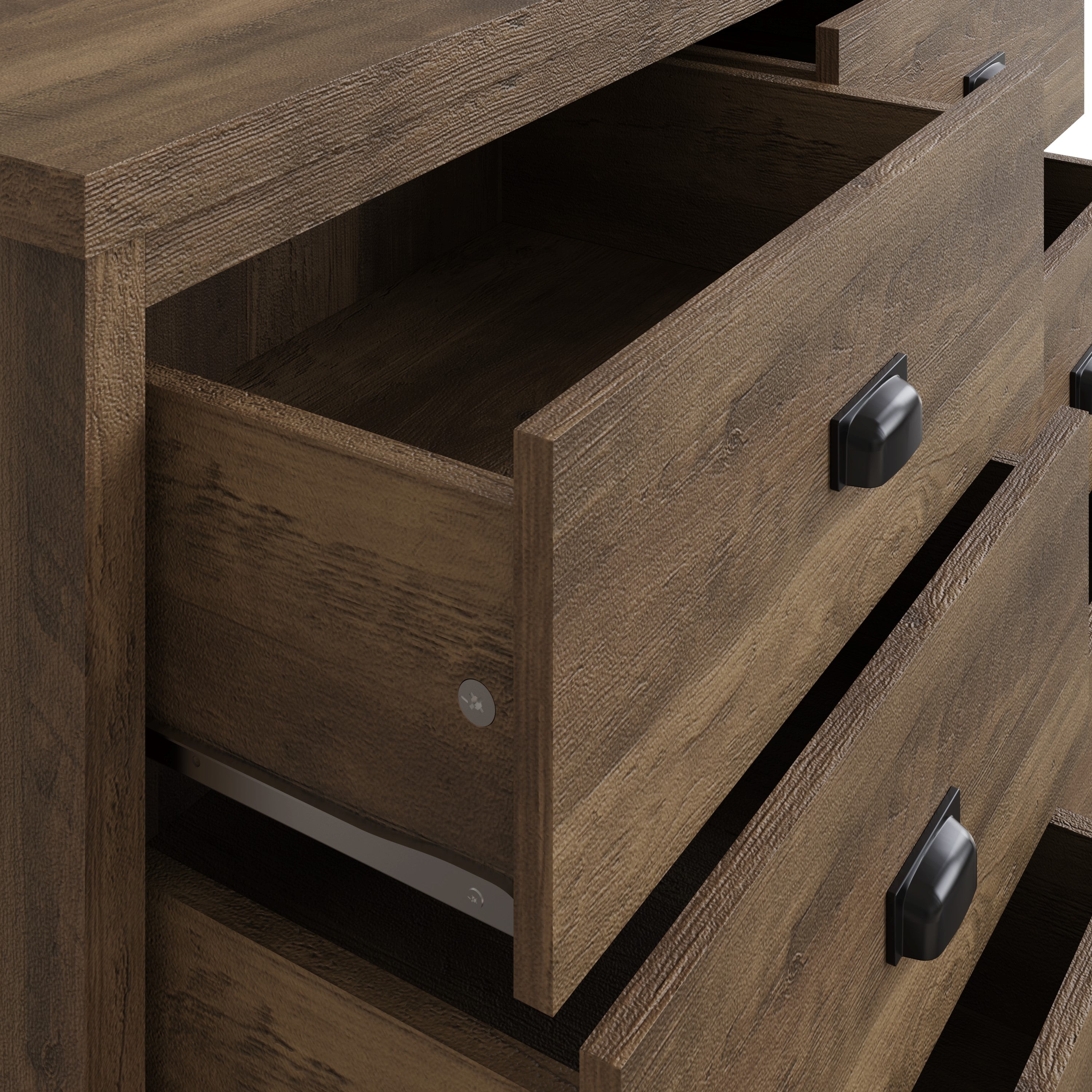 Boston 3+3 Drawer Chest Knotty Oak