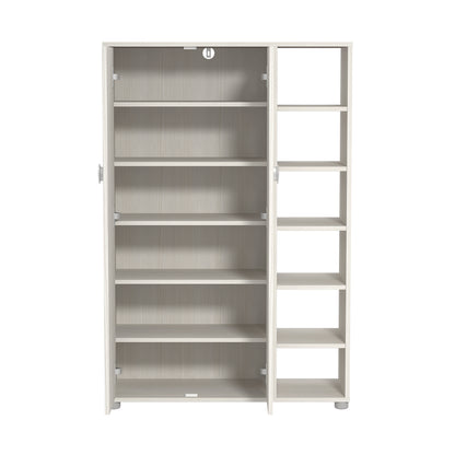 Bideford Tall Shoe Cabinet White