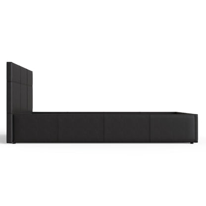 End Lift Ottoman Bed Black