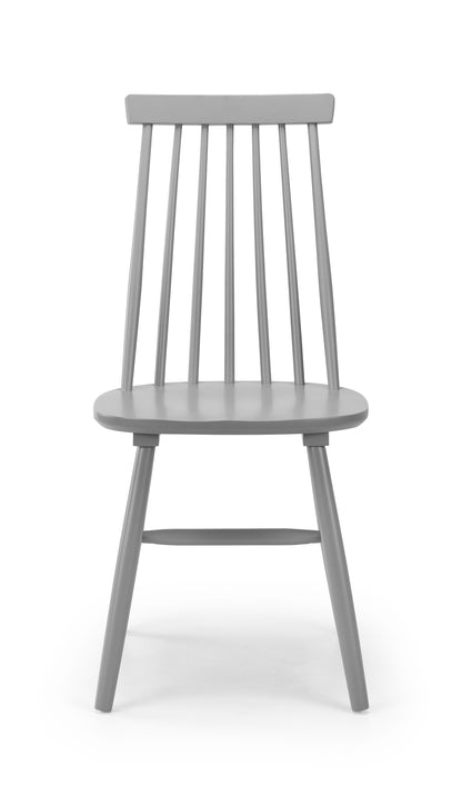 Alassio Spindle Back Dining Chairs - Grey (Set of 2)