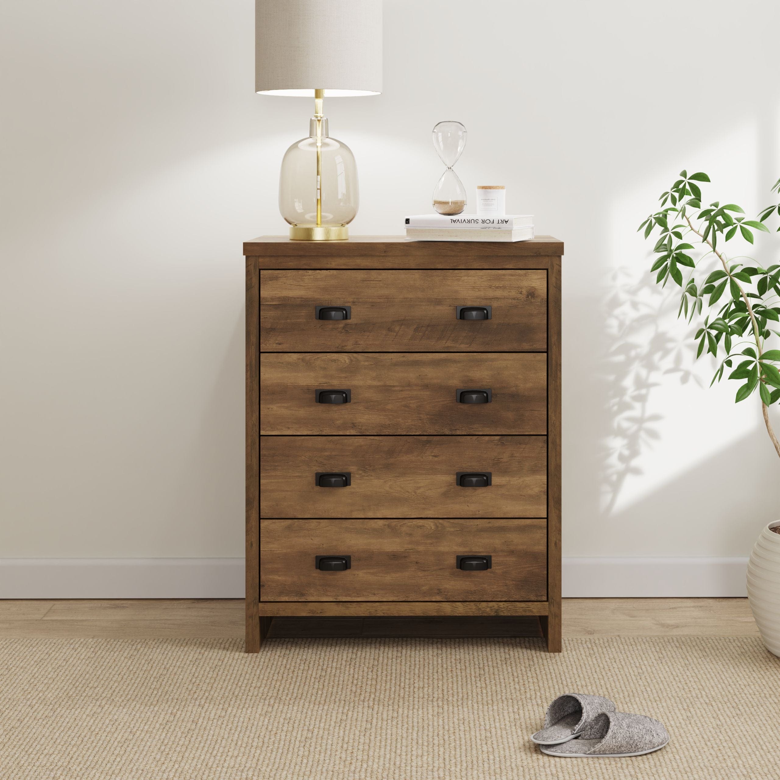 GFW Chest Of Drawers Boston 4 Drawer Chest Knotty Oak Bed Kings