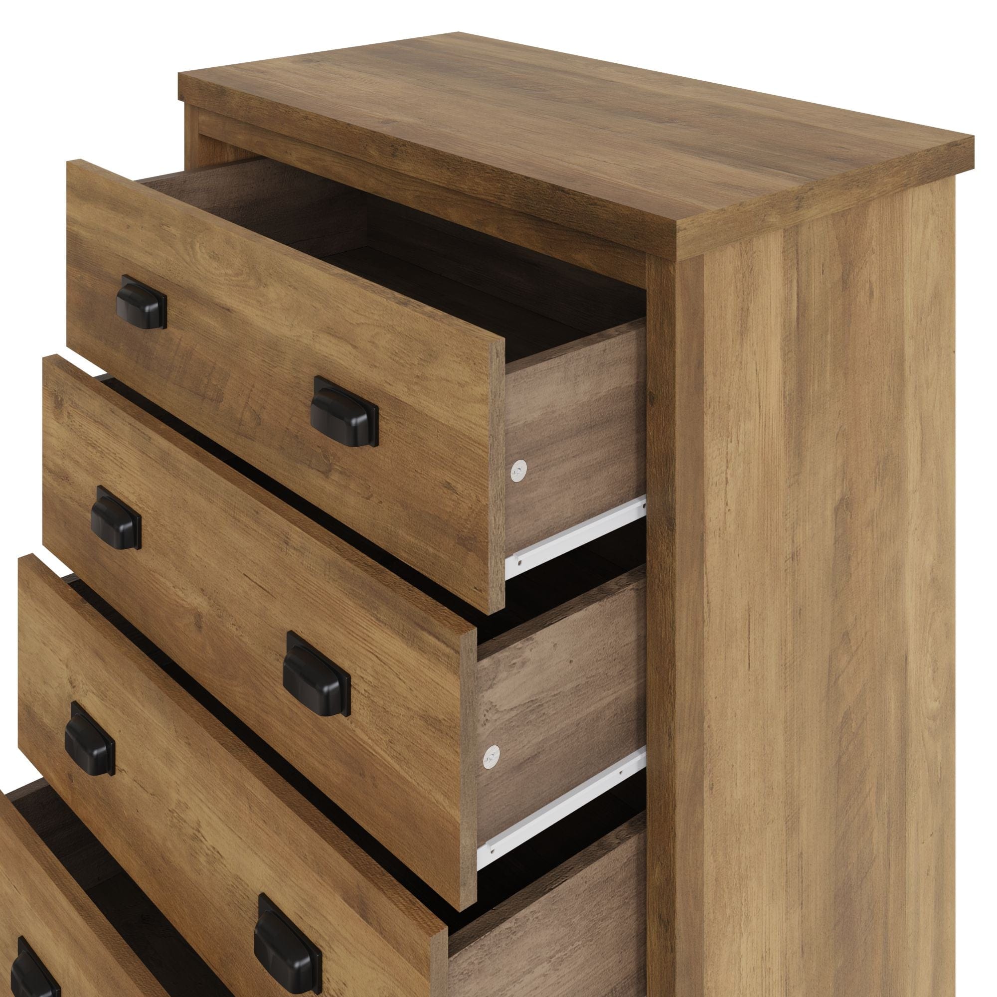 GFW Chest Of Drawers Boston 4 Drawer Chest Knotty Oak Bed Kings