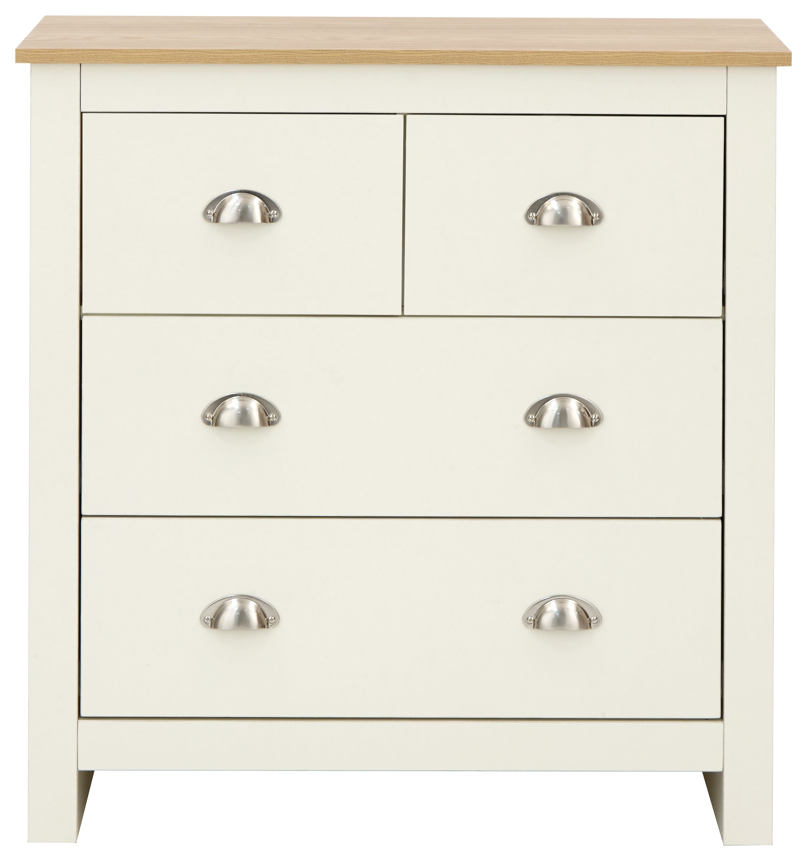 GFW Chest Of Drawers Lancaster 2+2 Drawer Chest Cream Bed Kings