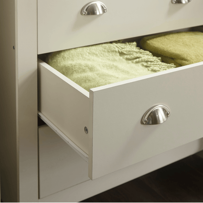 GFW Chest Of Drawers Lancaster 4 Drawer Chest Cream Bed Kings