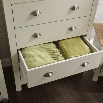 GFW Chest Of Drawers Lancaster 4 Drawer Chest Cream Bed Kings