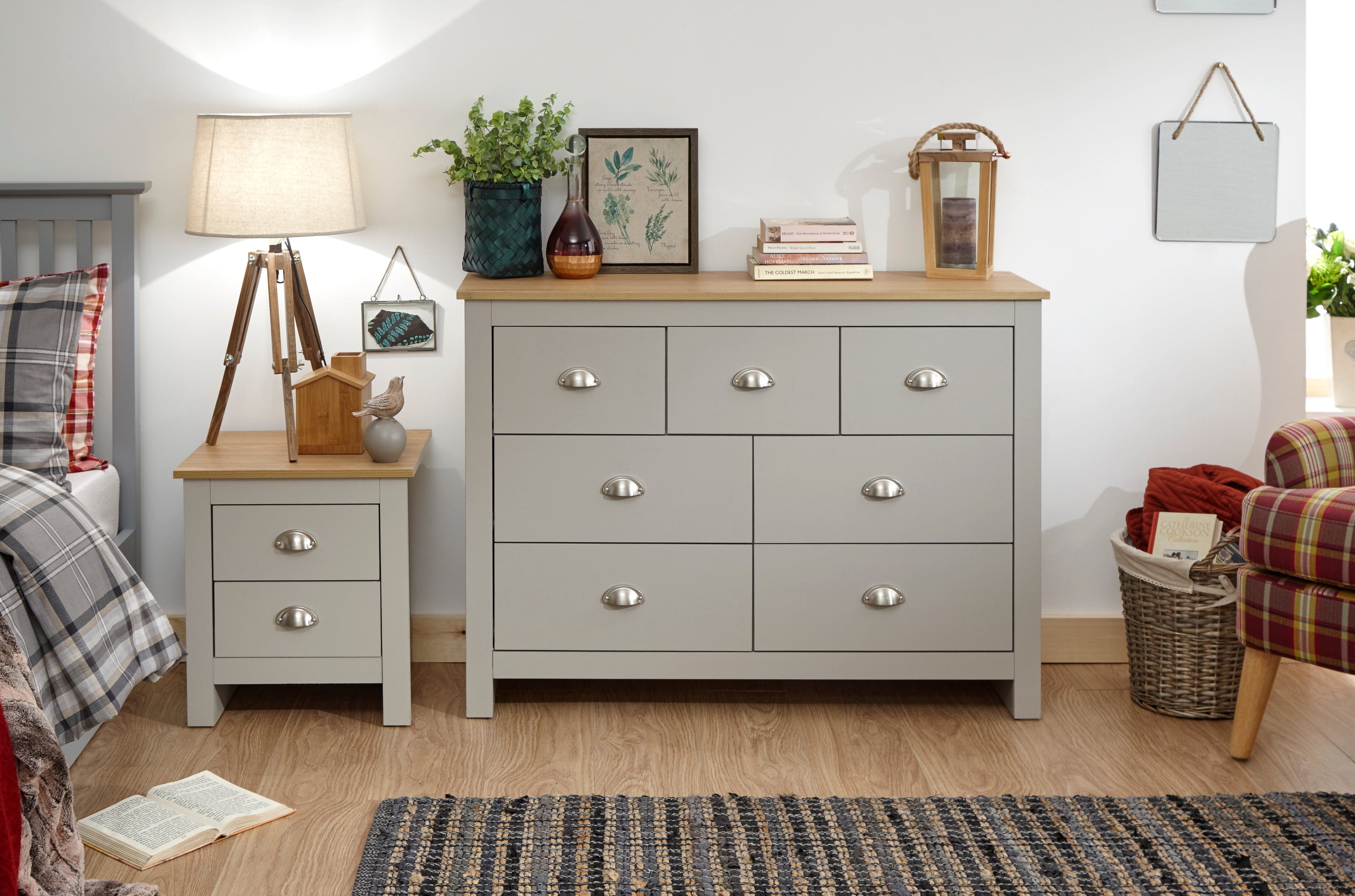 GFW Chest Of Drawers Lancaster Merchants Chest Grey Bed Kings