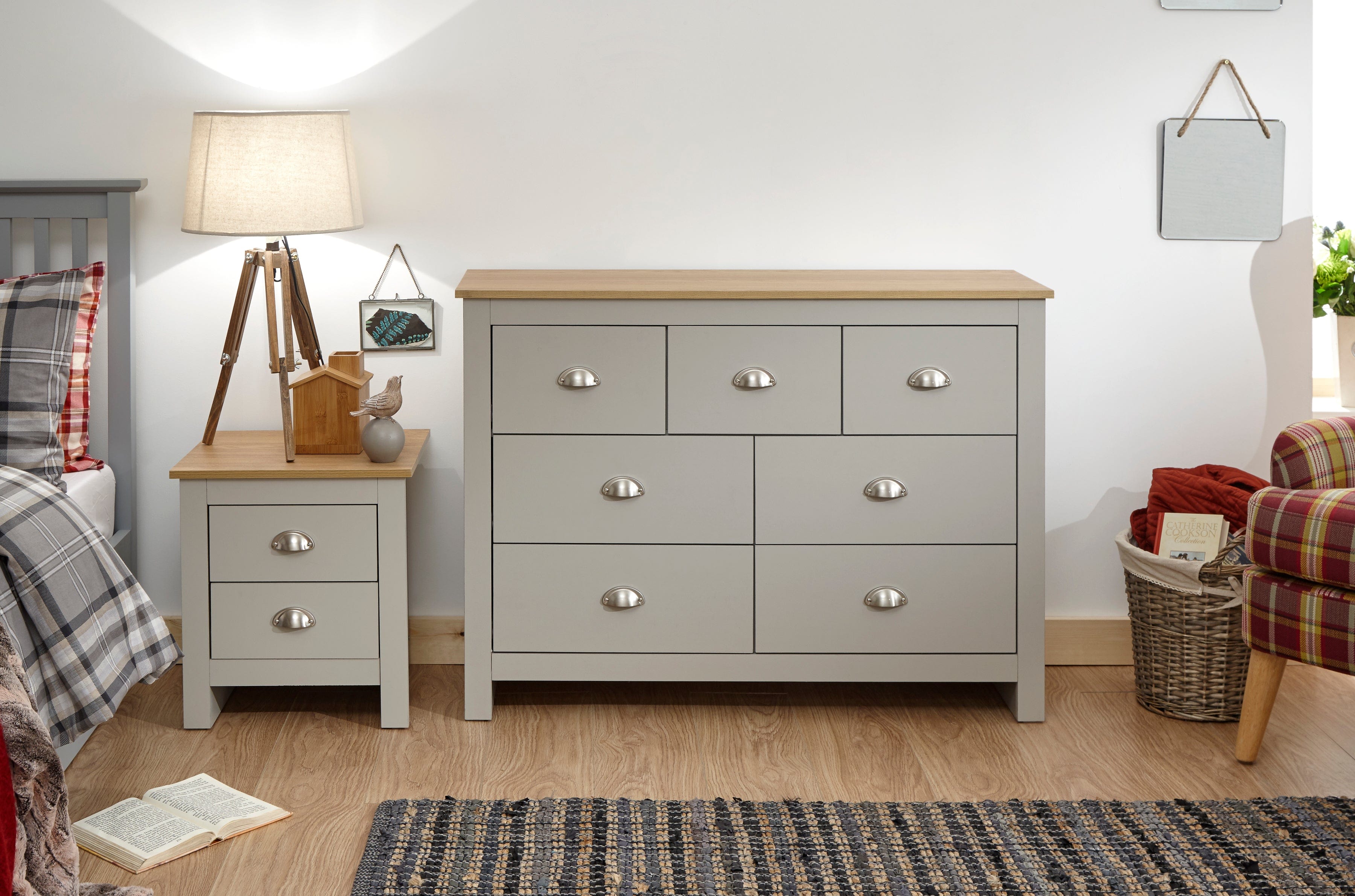 GFW Chest Of Drawers Lancaster Merchants Chest Grey Bed Kings