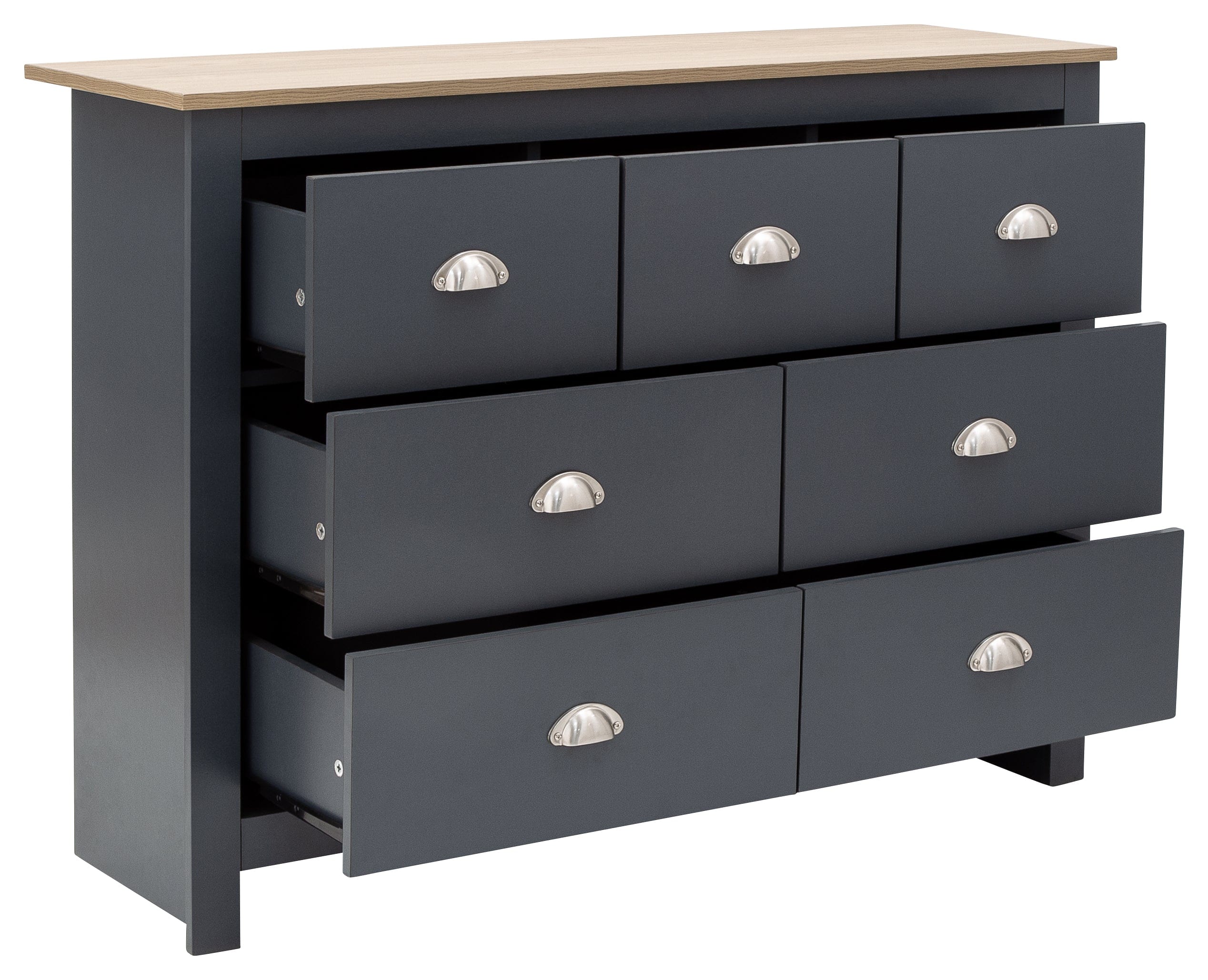 GFW Chest Of Drawers Lancaster Merchants Chest Slate Blue Bed Kings