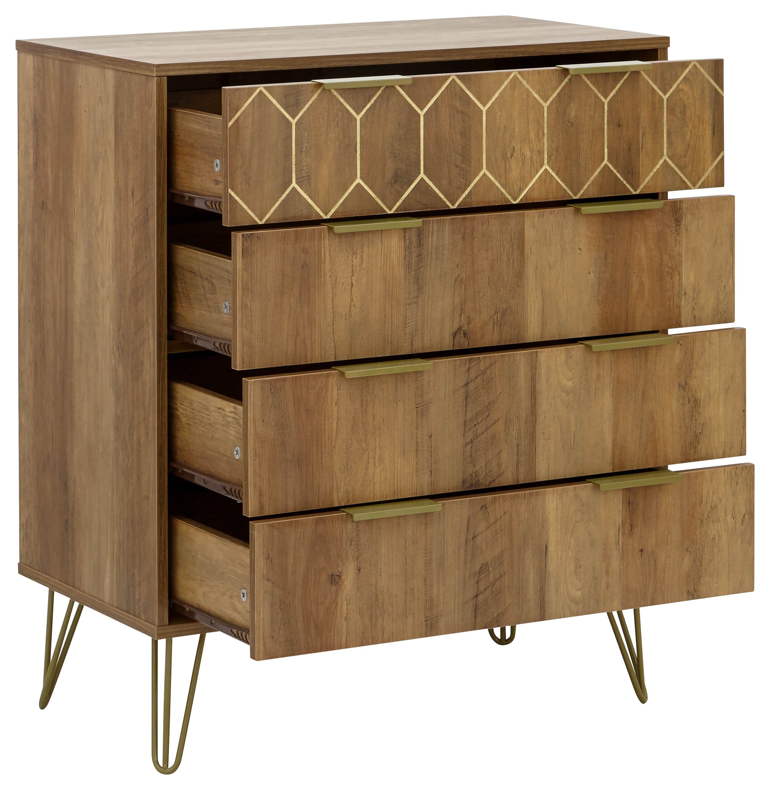 GFW Chest of Drawers Orleans 4 Drawer Chest Mango Bed Kings