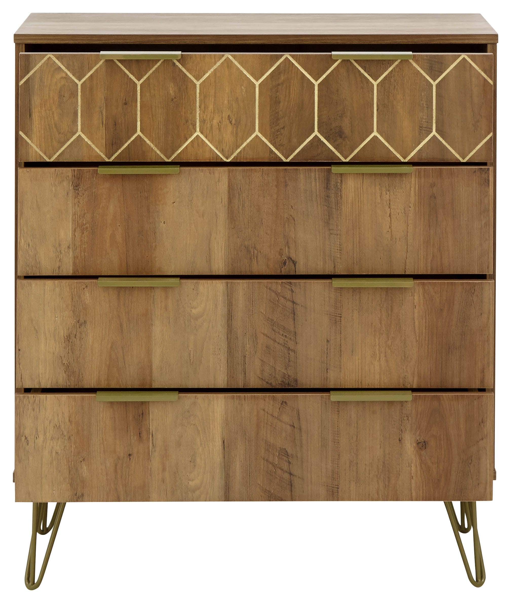 GFW Chest of Drawers Orleans 4 Drawer Chest Mango Bed Kings