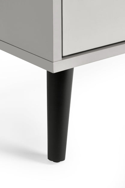 Julian Bowen Chest Of Drawers Alba 4 Drawer Wide Chest - Silk Grey Bed Kings
