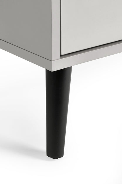 Julian Bowen Chest Of Drawers Alba 5 Drawer Narrow Chest - Silk Grey Bed Kings