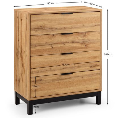 Julian Bowen Chest Of Drawers Bali 4 Drawer Chest Bed Kings