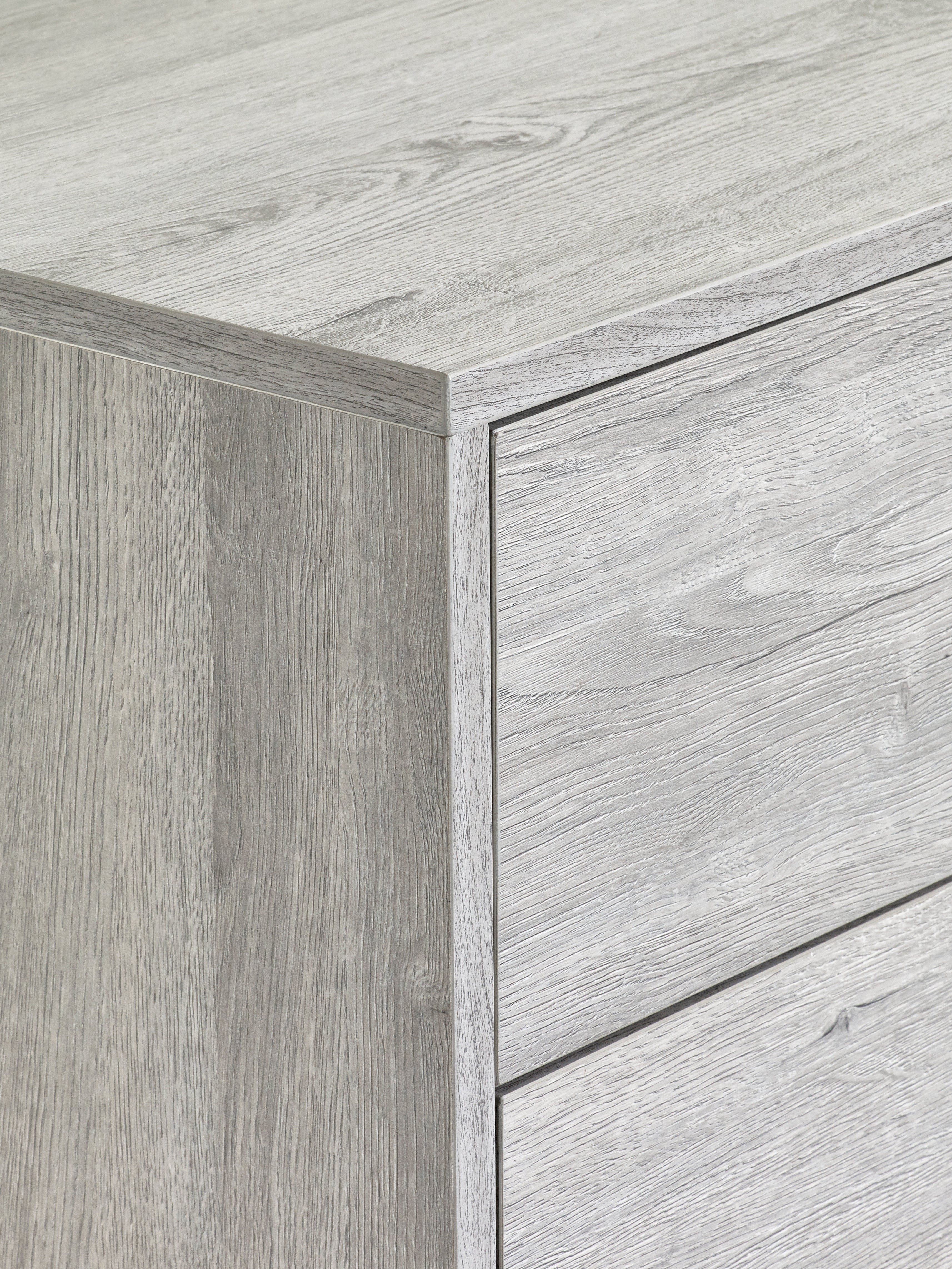Julian Bowen Chest Of Drawers Bali 4 Drawer Chest - Grey Oak Bed Kings