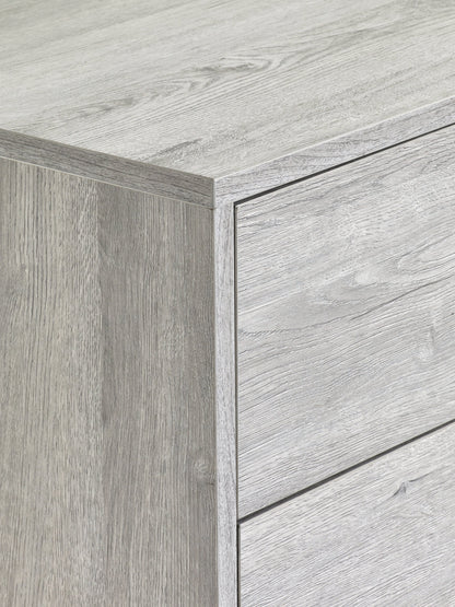 Julian Bowen Chest Of Drawers Bali 4 Drawer Chest - Grey Oak Bed Kings