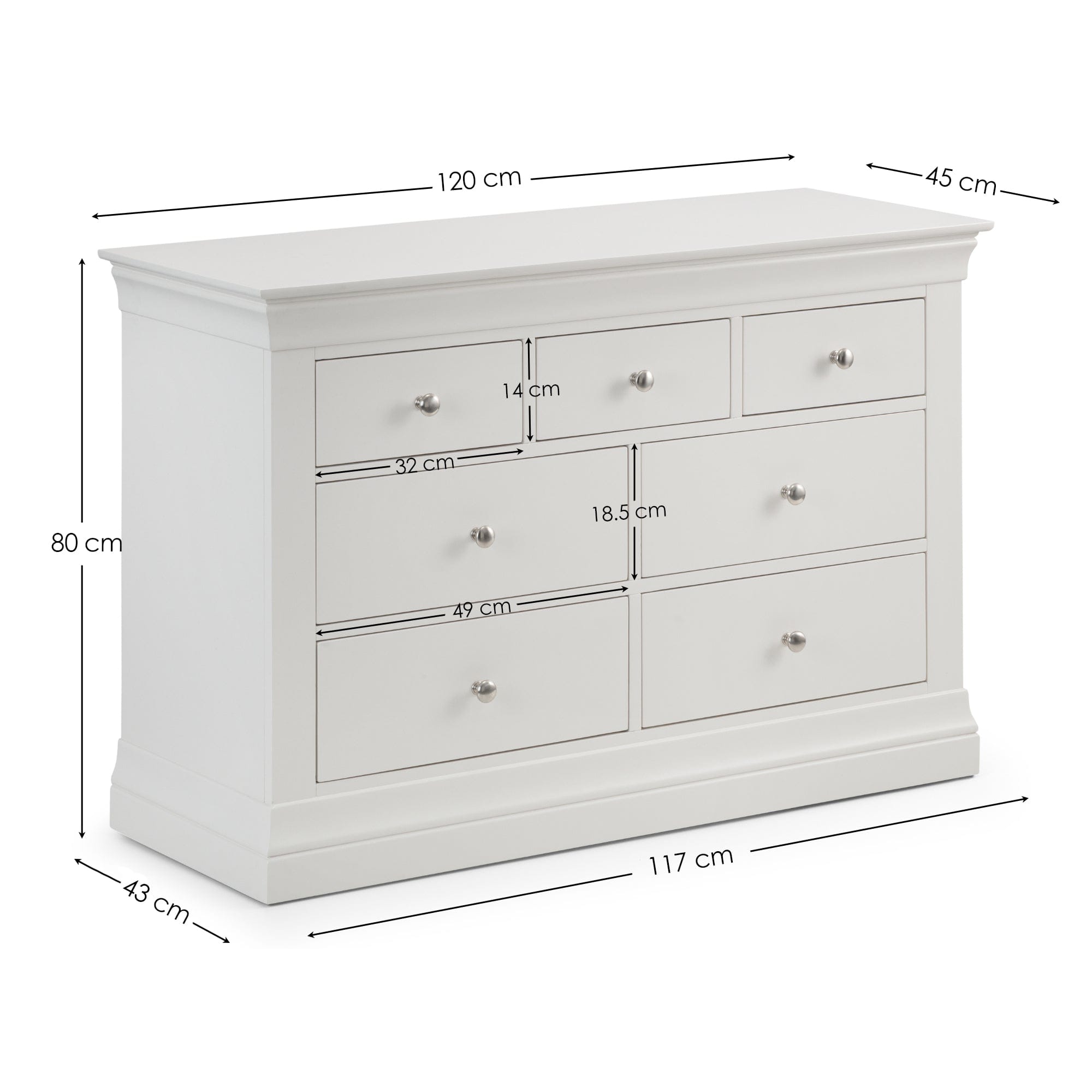 Julian Bowen Chest Of Drawers Clermont 4+3 Drawer Chest Bed Kings