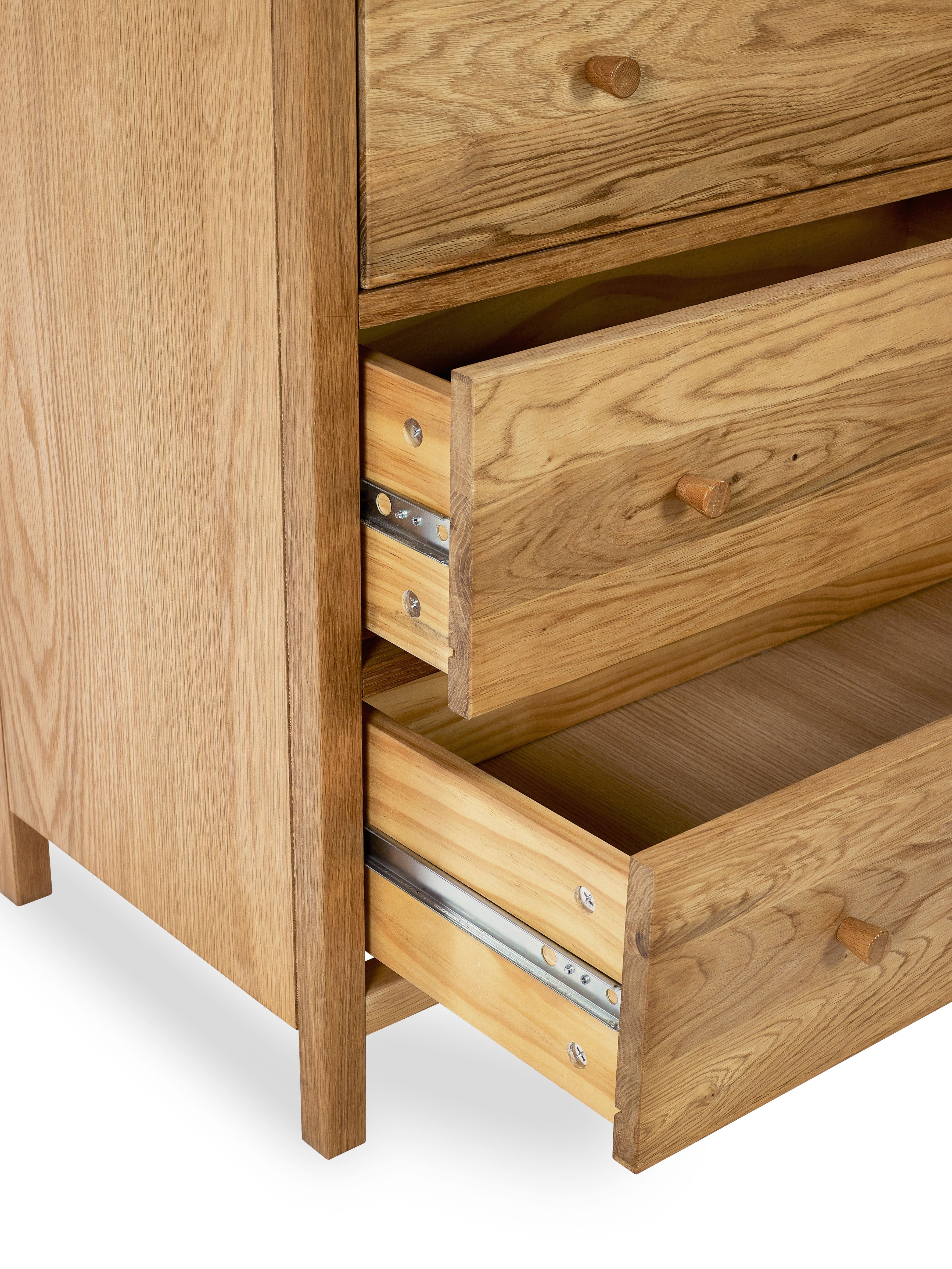 Julian Bowen Chest Of Drawers Coxmoor 3 Drawer Chest - Oak Bed Kings