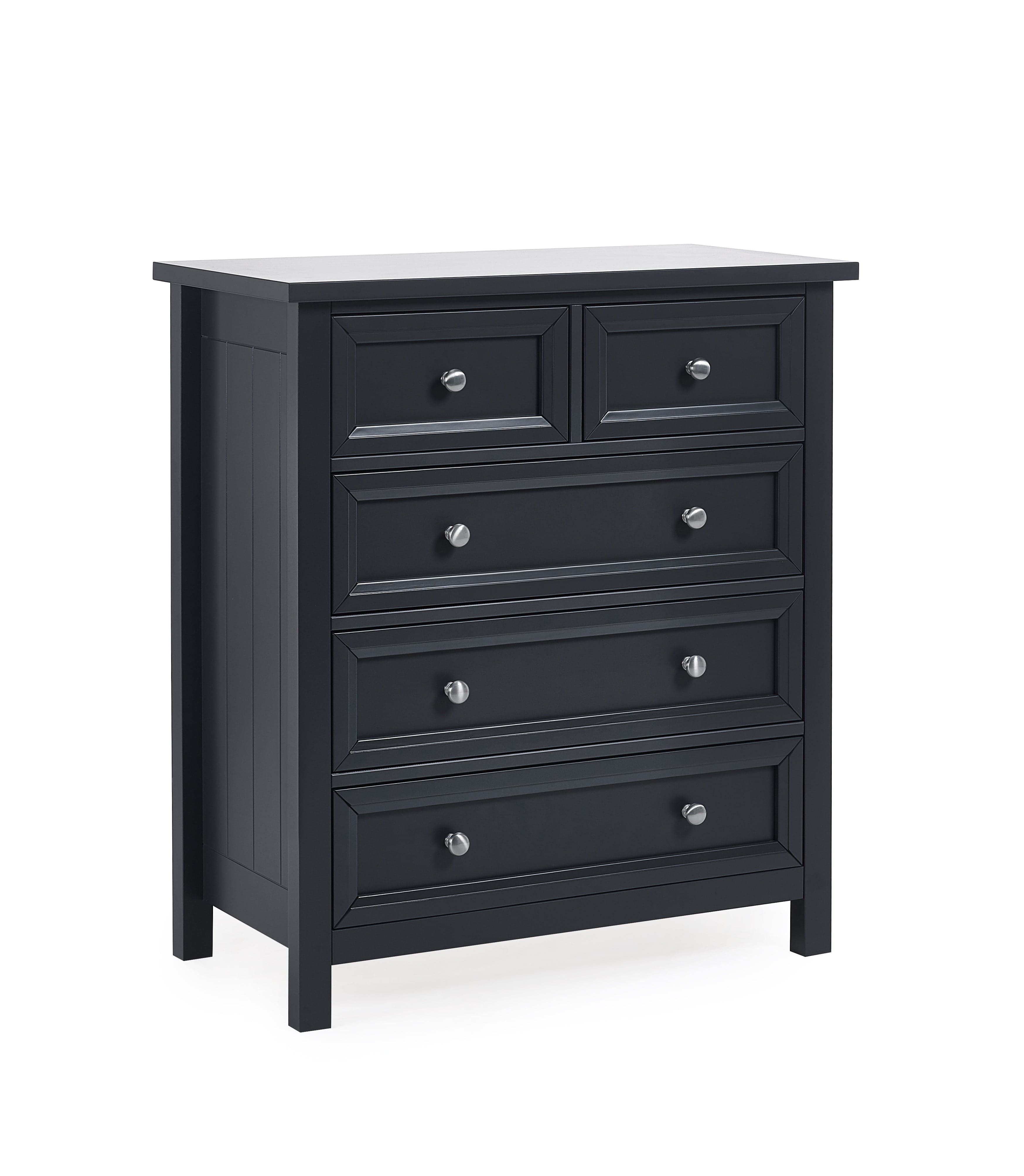 Julian Bowen Chest Of Drawers Maine 3+2 Drawer Chest - Anthracite Bed Kings