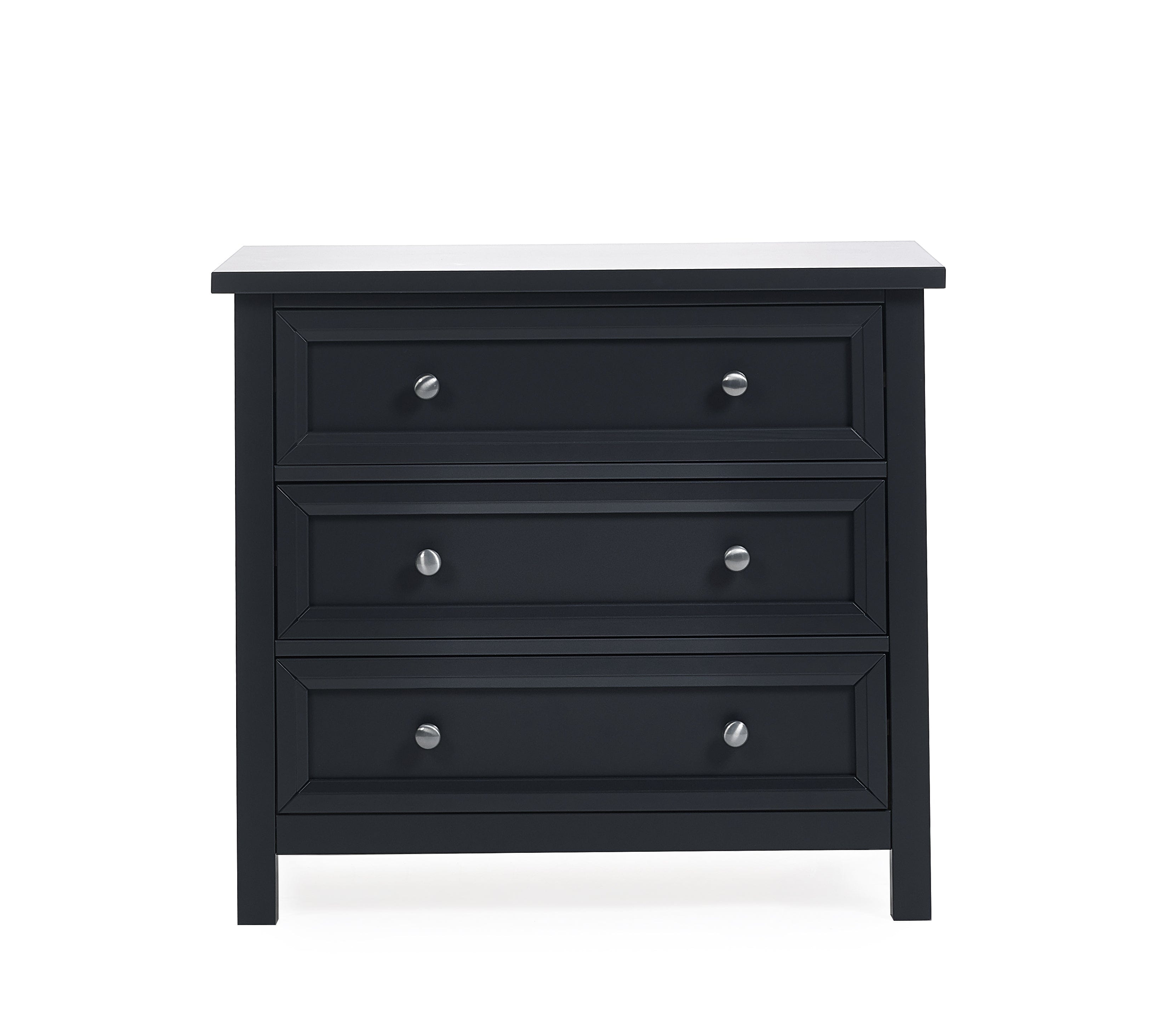 Julian Bowen Chest Of Drawers Maine 3 Drawer Chest - Anthracite Bed Kings