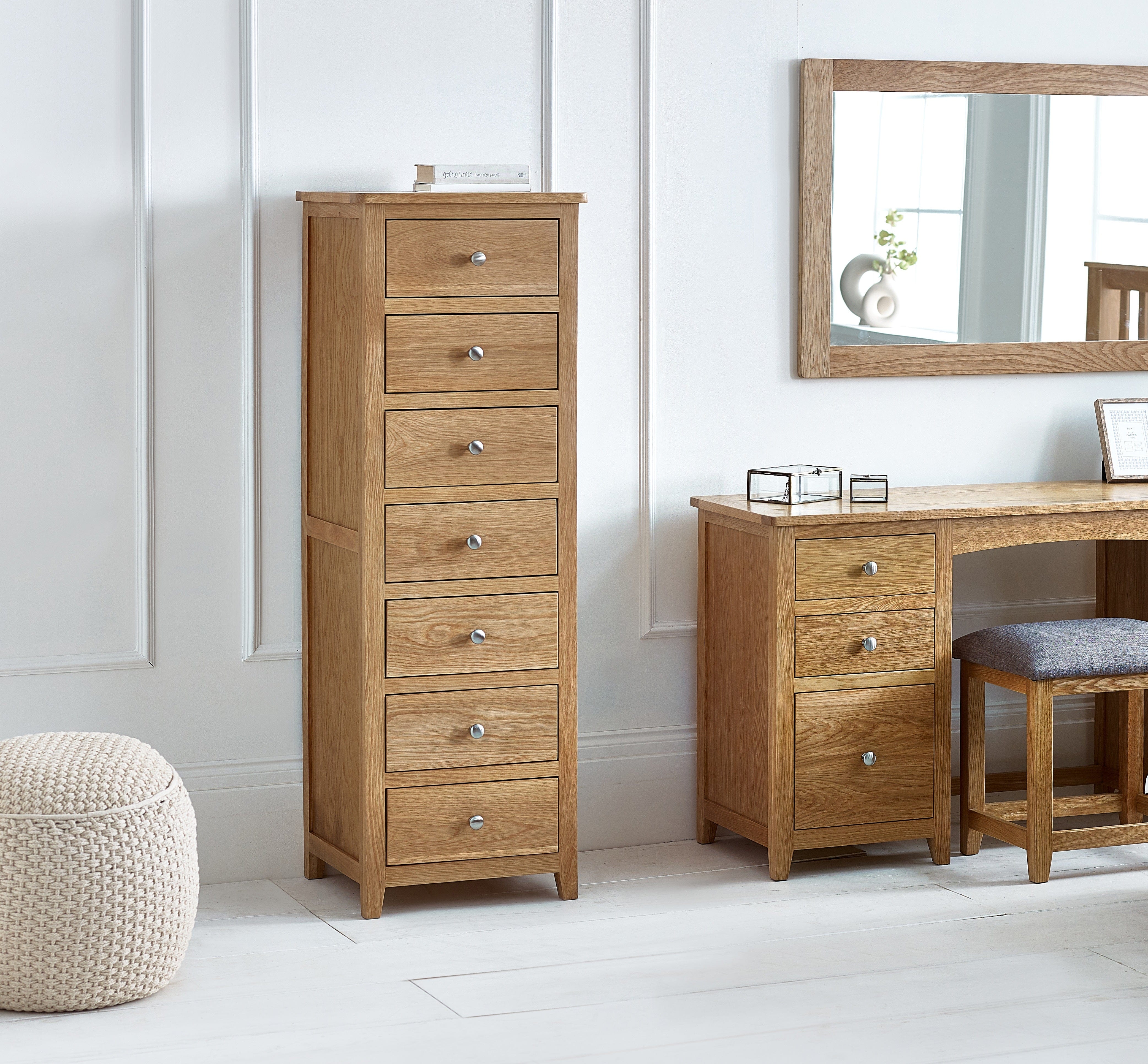 Julian Bowen Chest Of Drawers Mallory 7 Drawer Narrow Chest Bed Kings