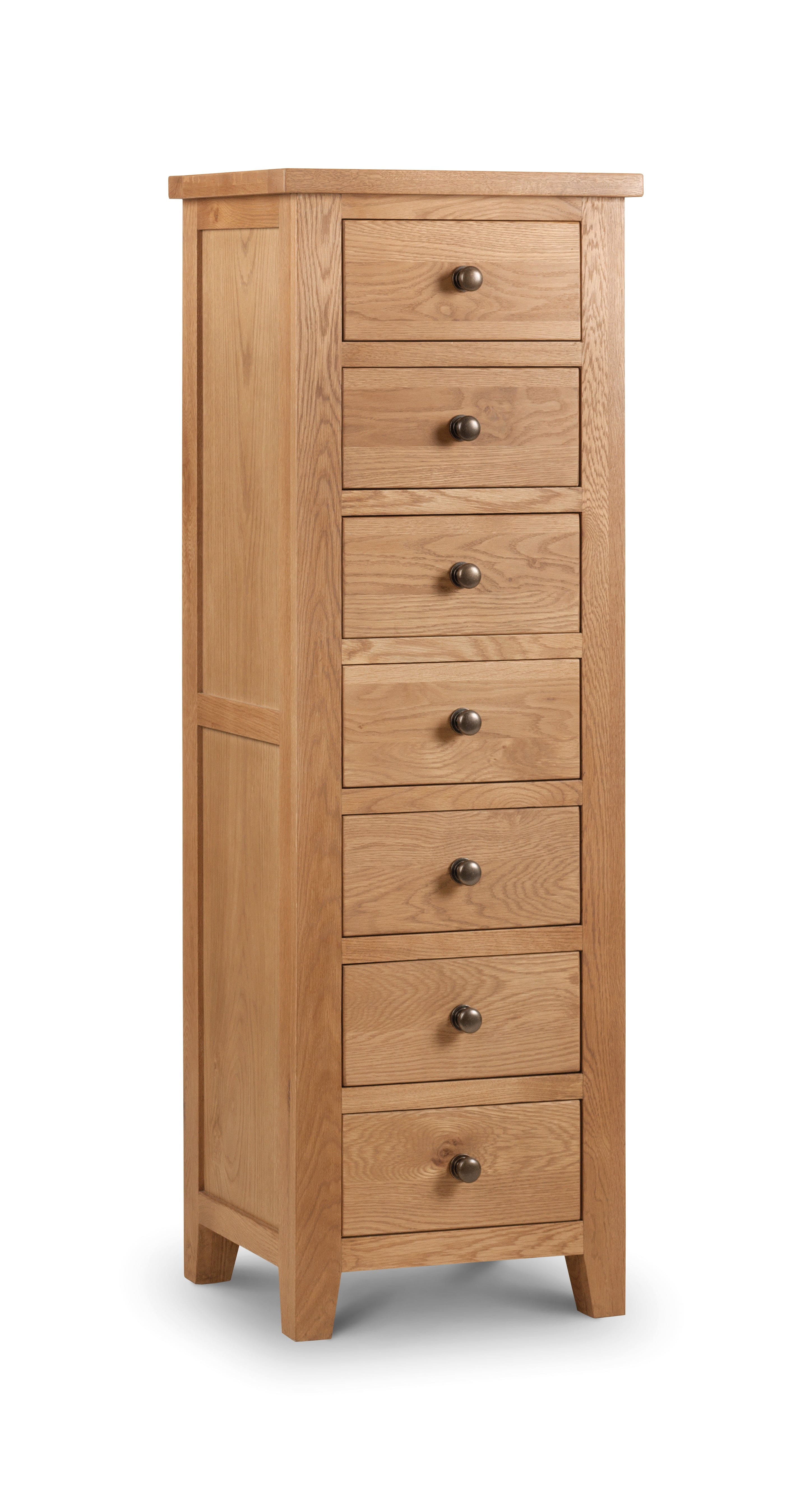 Julian Bowen Chest Of Drawers Marlborough 7 Drawer Narrow Chest Bed Kings