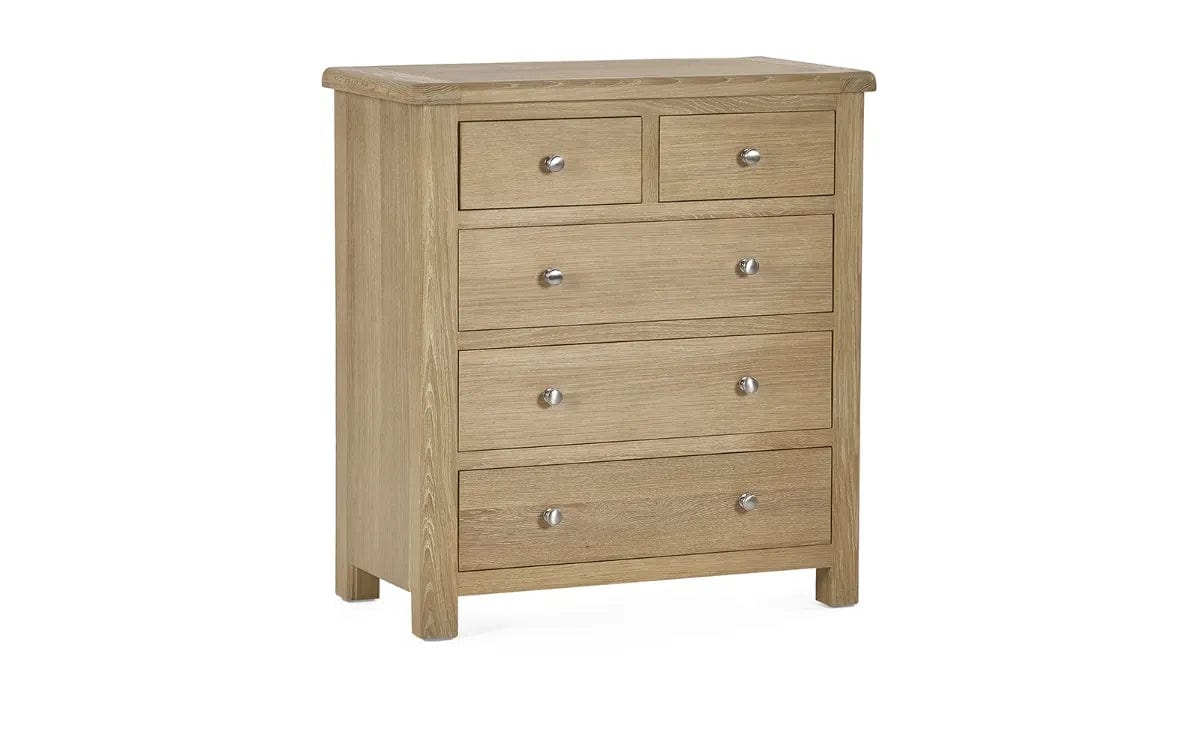 Julian Bowen Chest Of Drawers Memphis Limed Oak 3 + 2 Drawer Chest Bed Kings