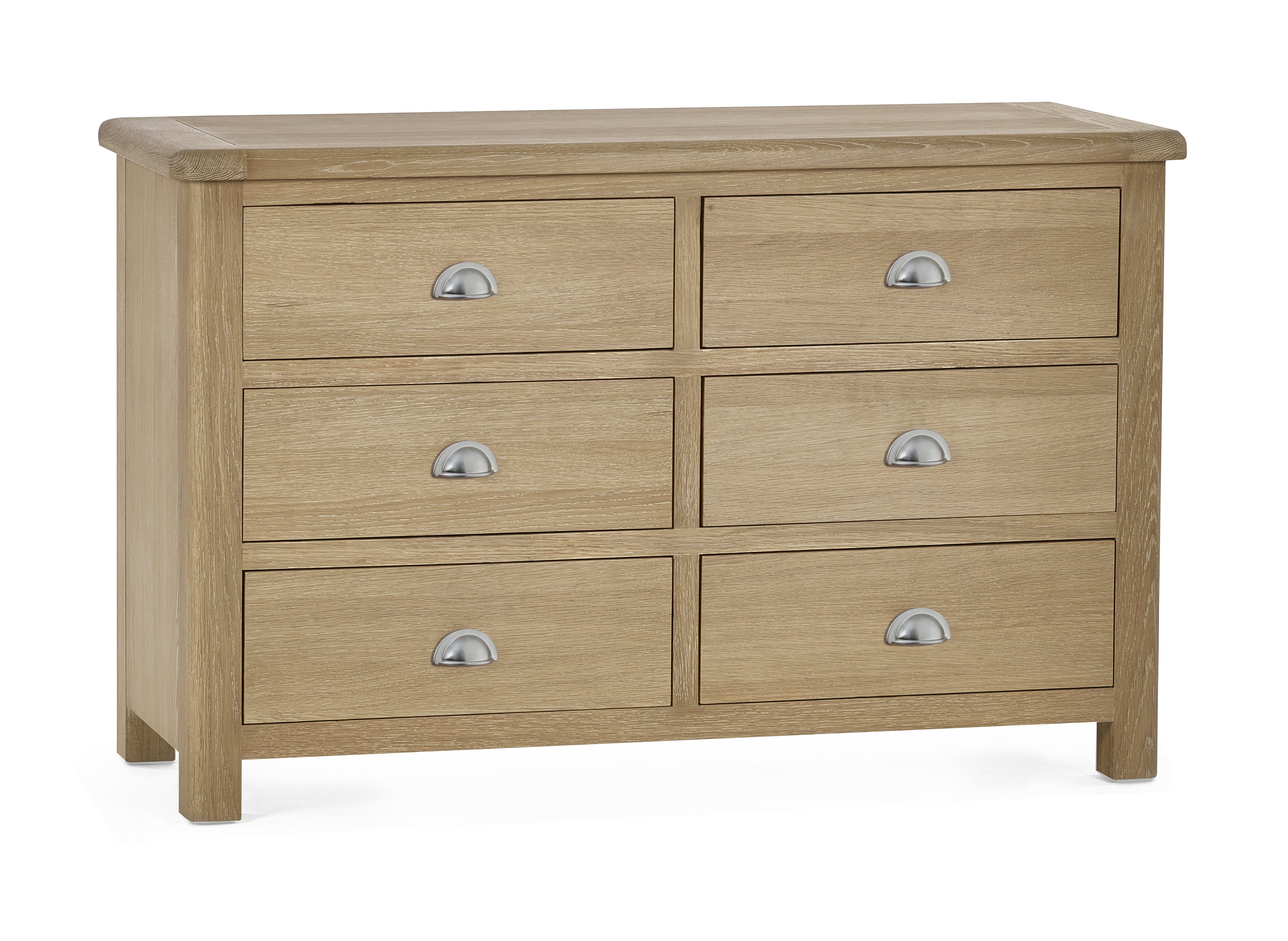 Julian Bowen Chest Of Drawers Memphis Limed Oak 6 Drawer Wide Chest Bed Kings