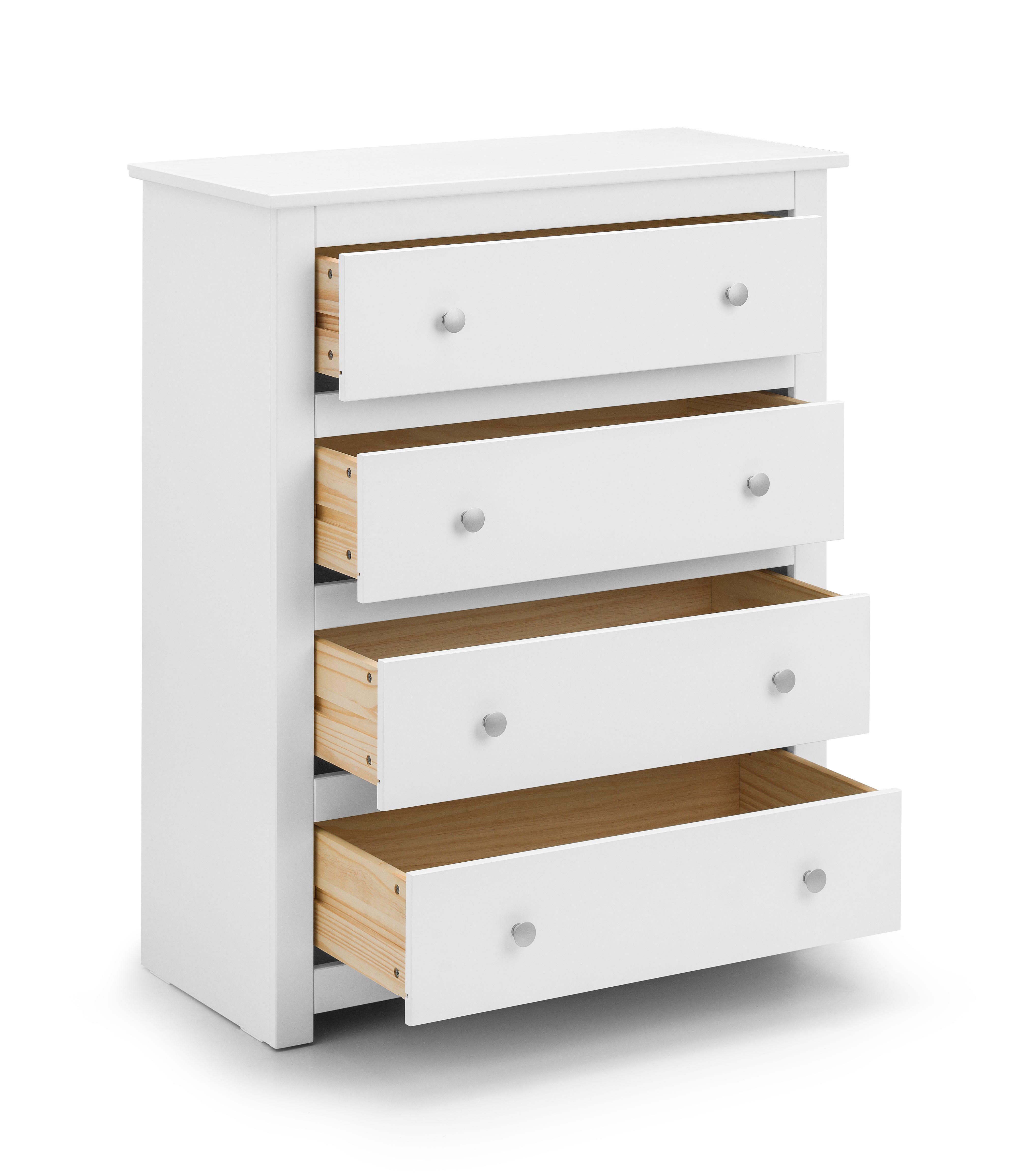 Julian Bowen Chest Of Drawers Radley 4 Drawer Chest - Surf White Bed Kings