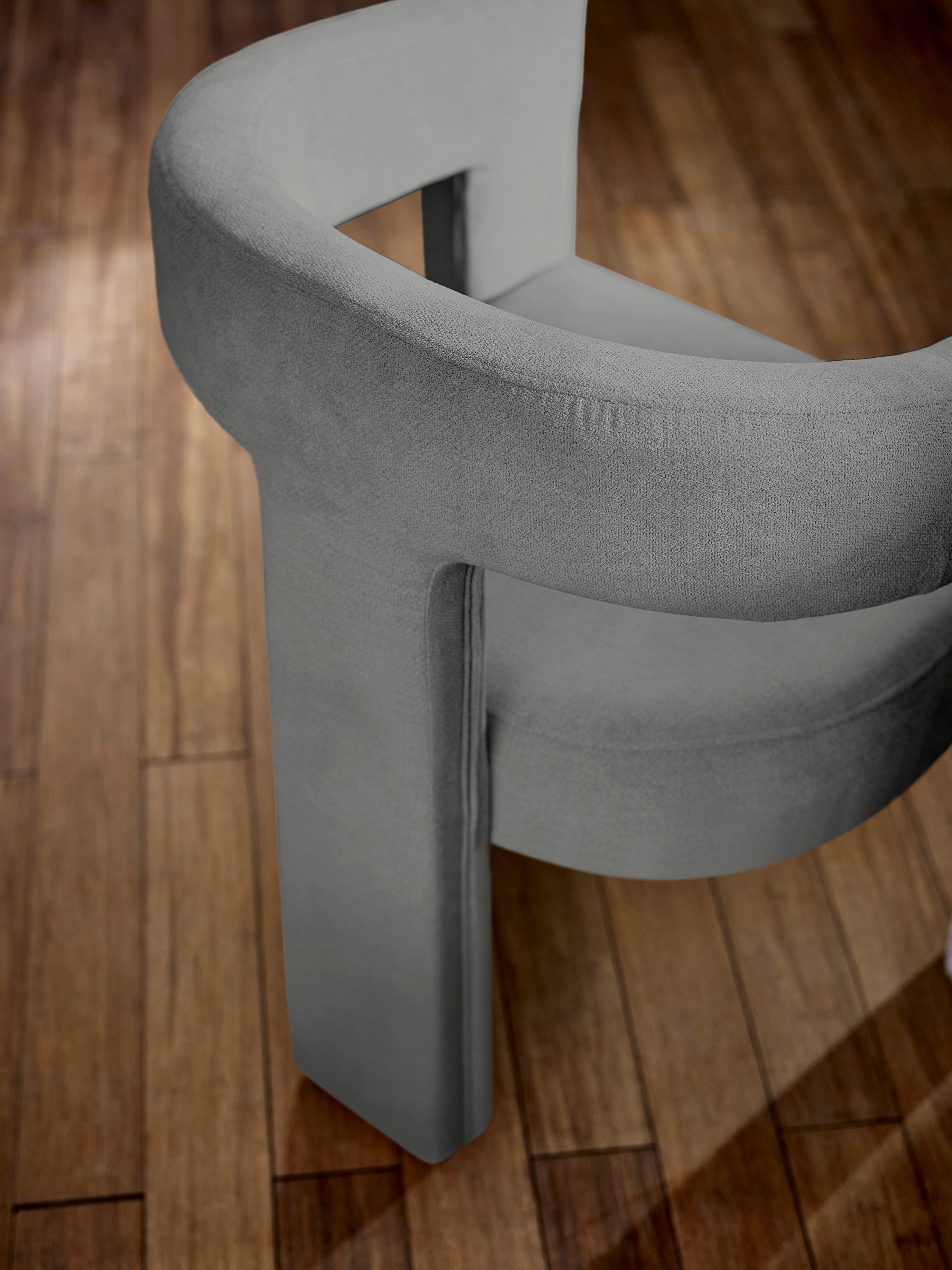 Elara Grey Chenille Upholstered  Chair