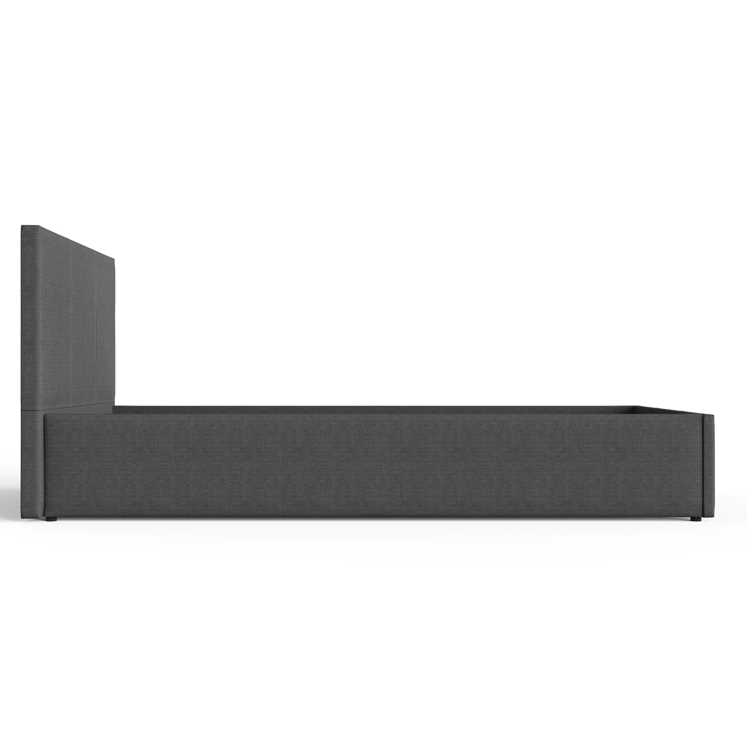 End Lift Ottoman Bed Grey