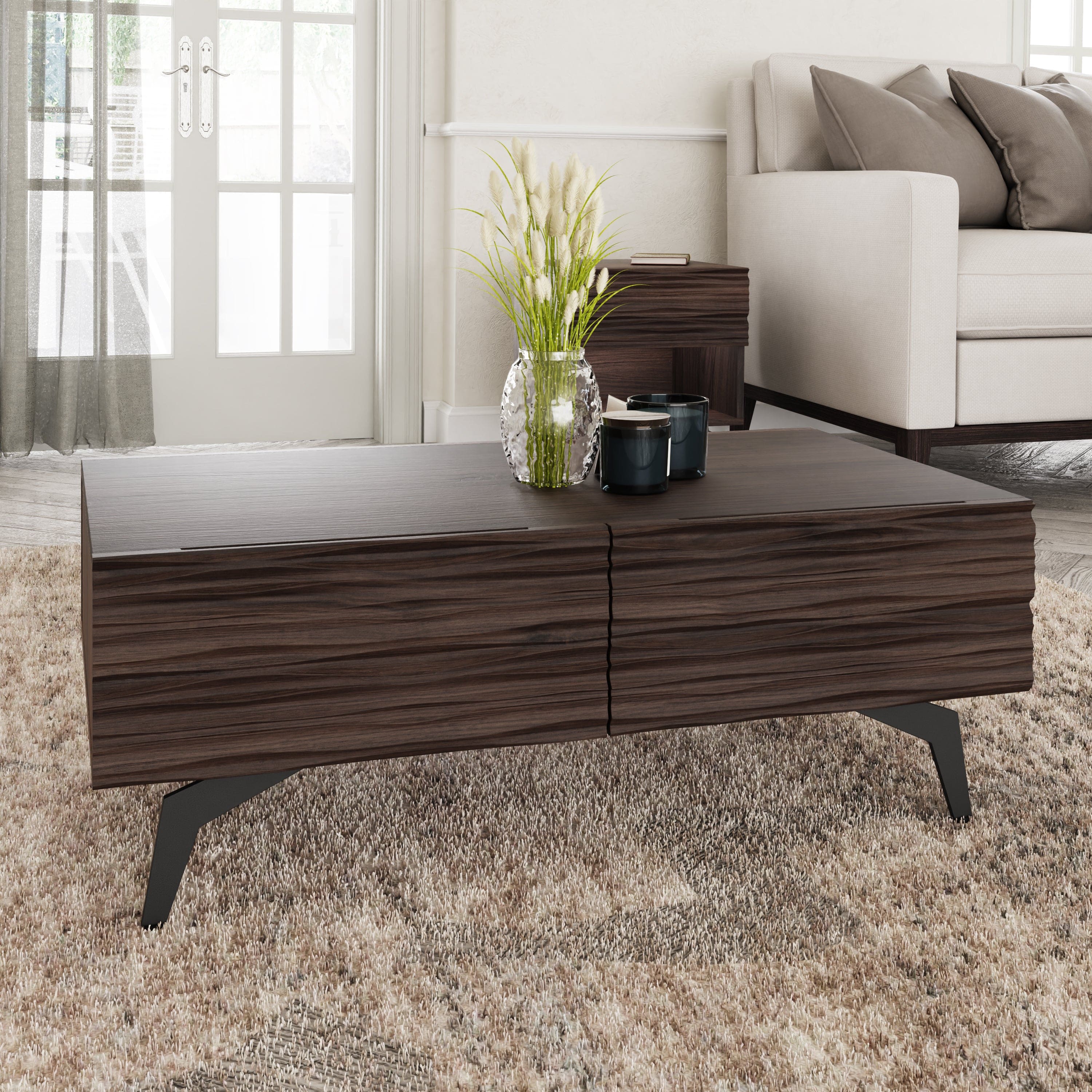 GFW Coffee Table Bantham Coffee Table Dark Walnut Bed Kings