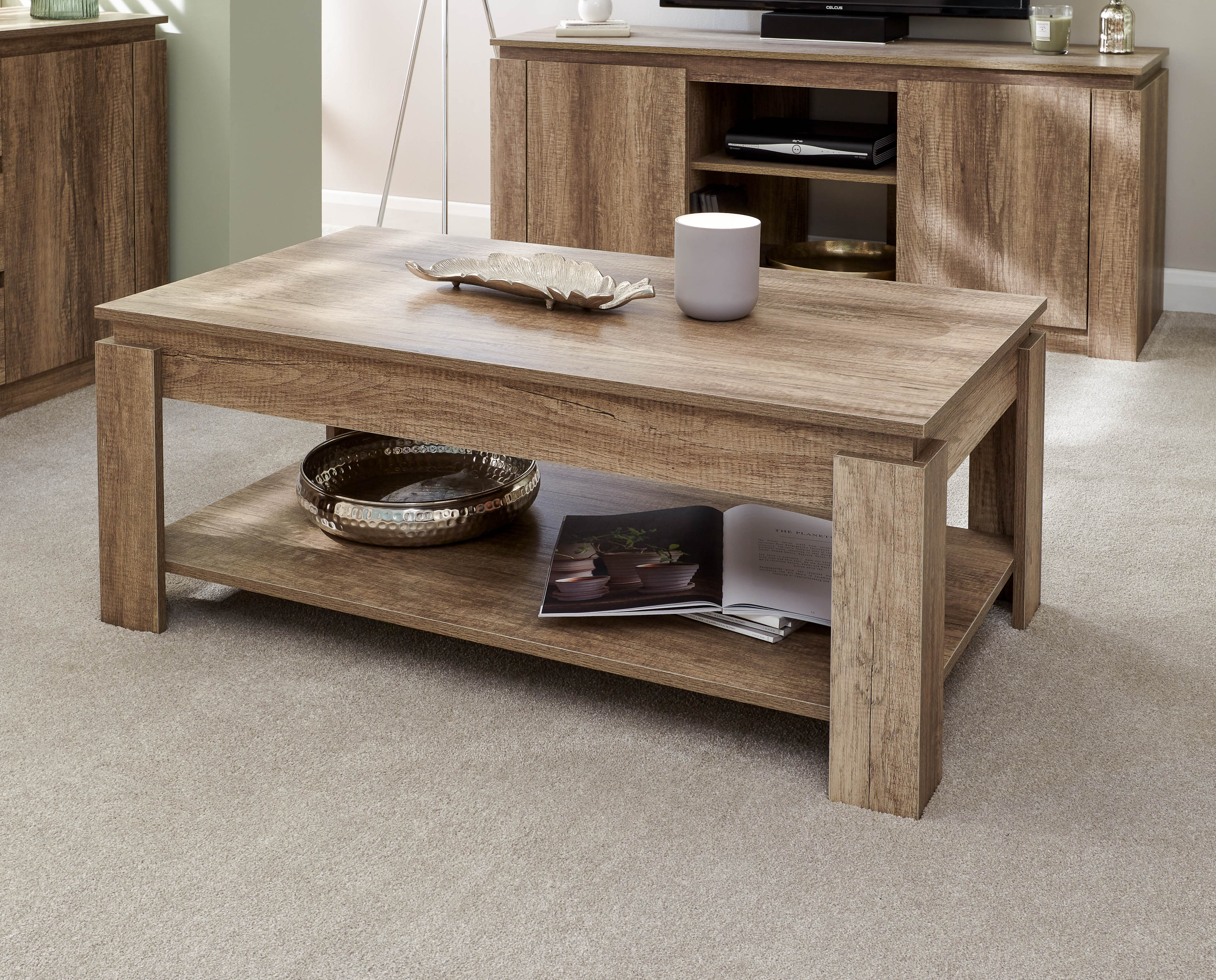 GFW Coffee Table Canyon Oak Coffee Table Bed Kings