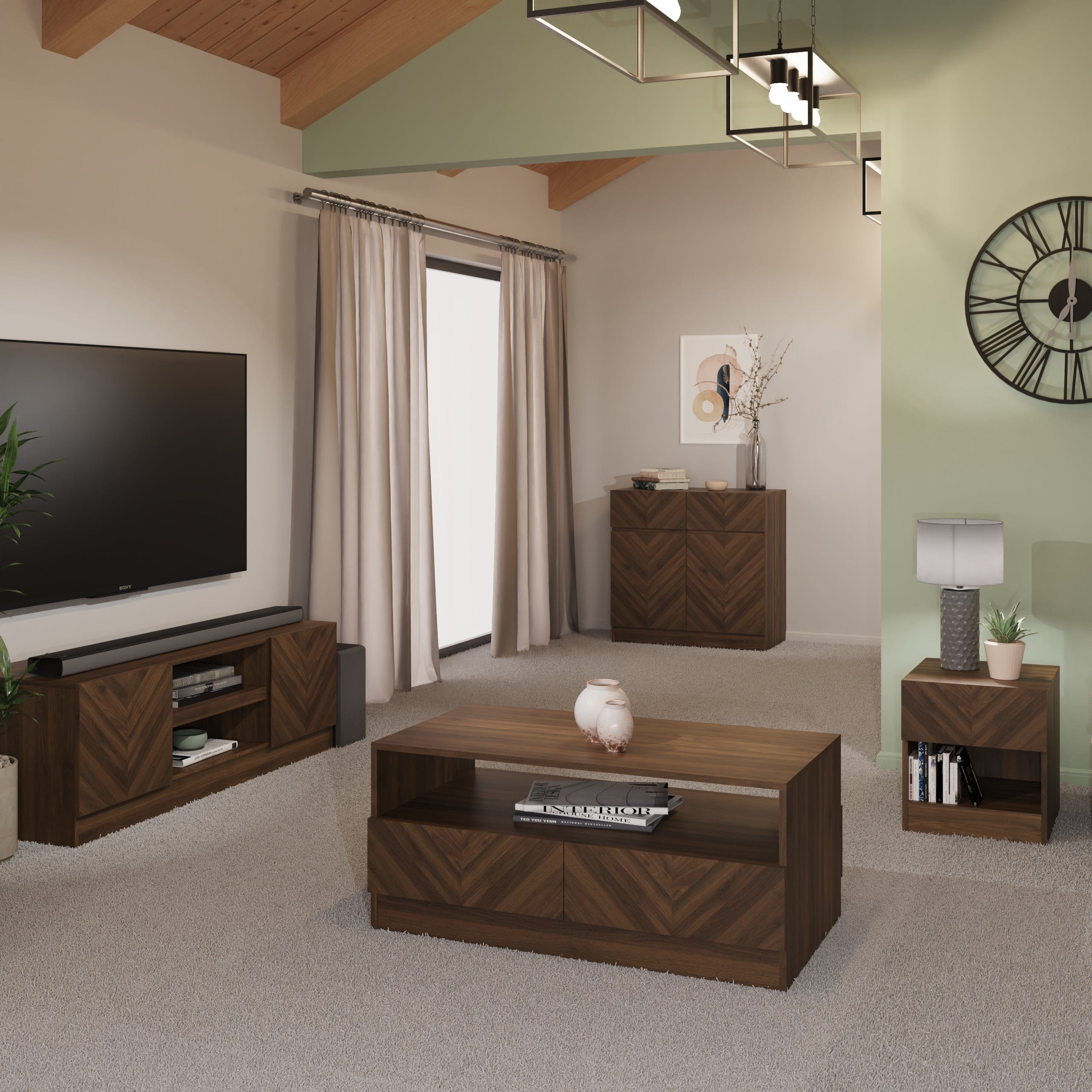 GFW Coffee Table Catania Coffee Table Royal Walnut Bed Kings