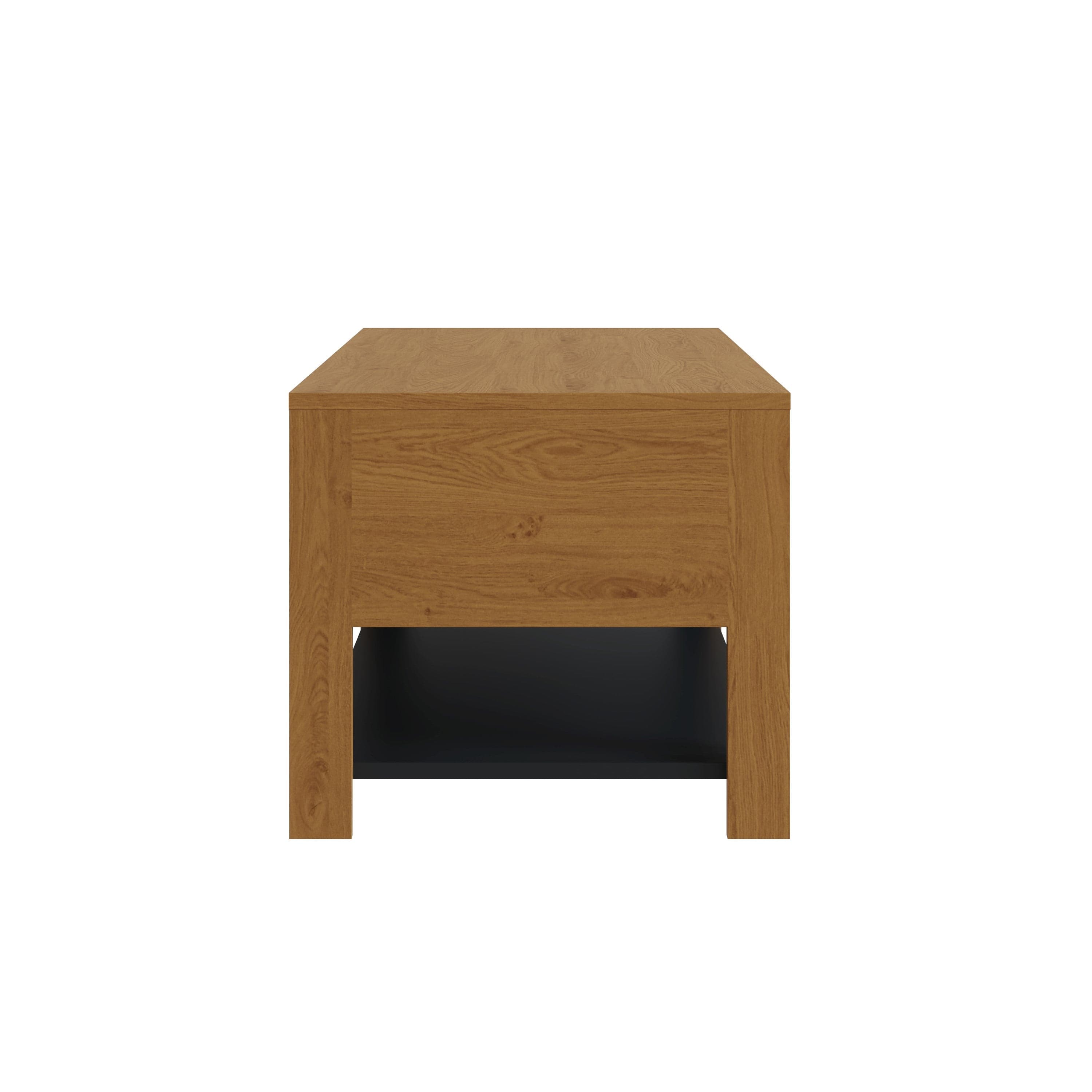 GFW Coffee Table Leon Coffee Table With LED Oak/Anthracite Bed Kings