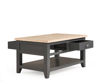 Julian Bowen coffee table Bordeaux Coffee Table Dark Grey Bed Kings