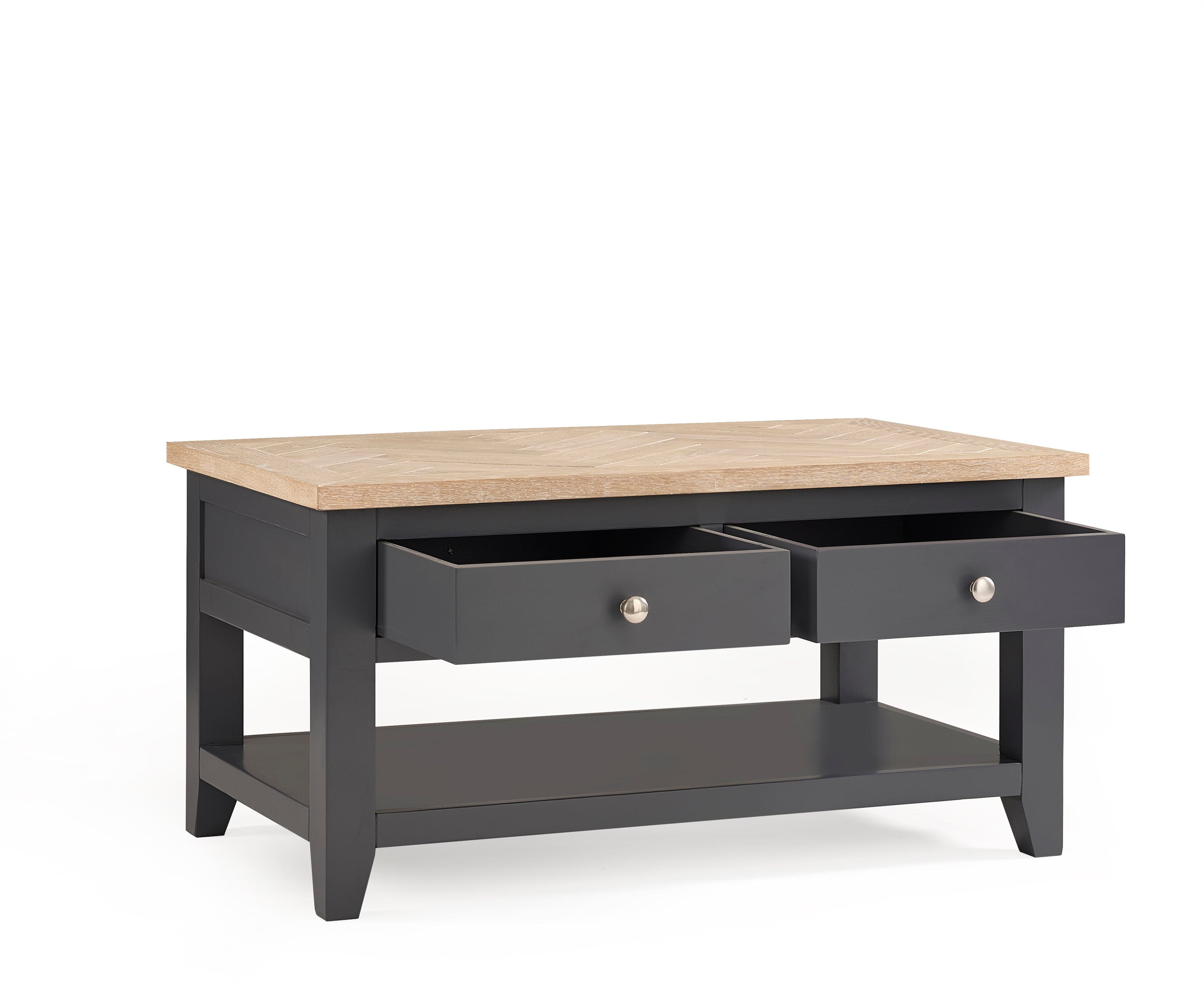 Julian Bowen coffee table Bordeaux Coffee Table Dark Grey Bed Kings