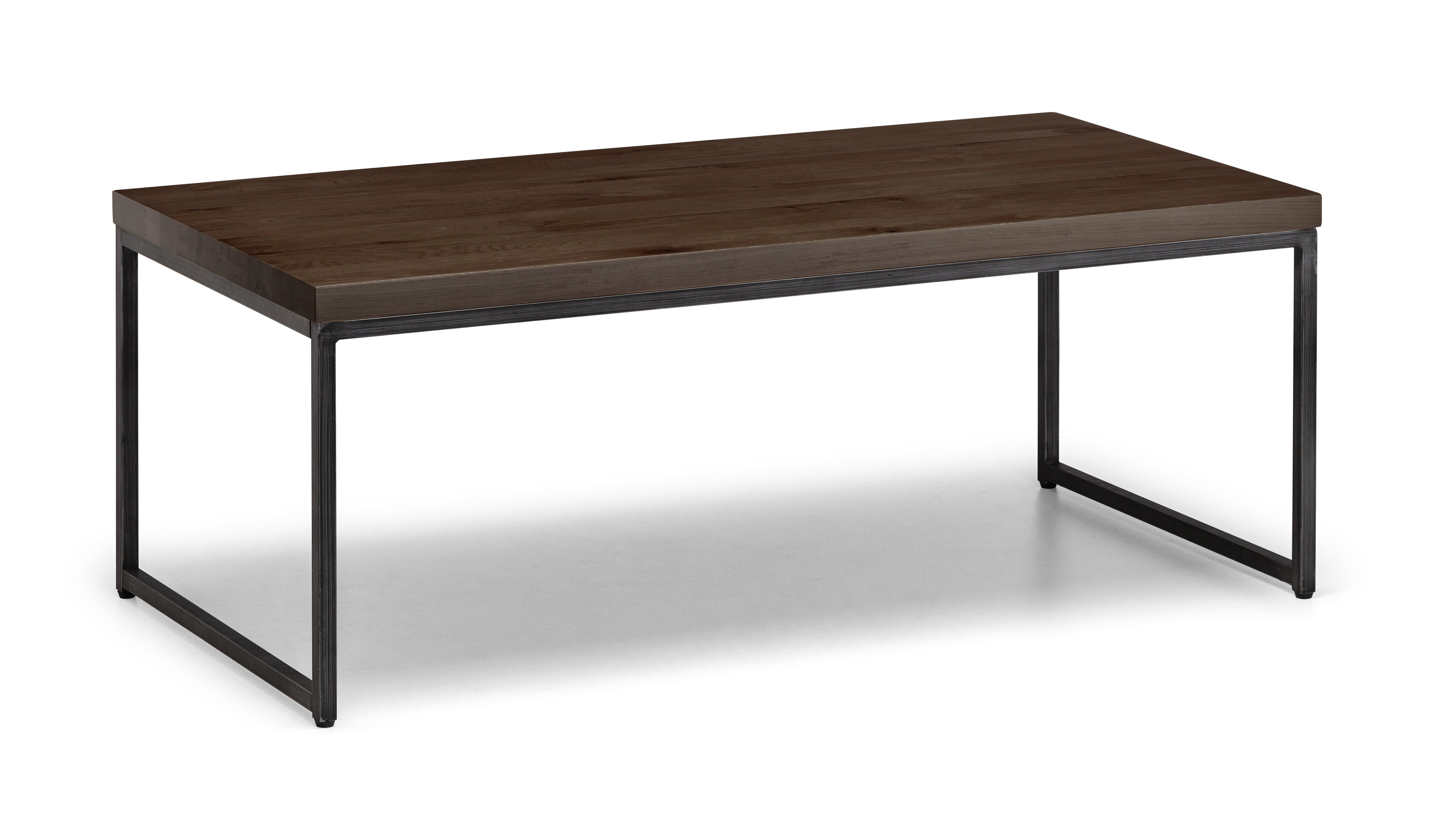 Julian Bowen Coffee Table Brooklyn Nesting Coffee Tables - Dark Oak Bed Kings