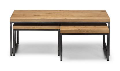 Julian Bowen Coffee Table Brooklyn Oak Nesting Coffee Tables Bed Kings