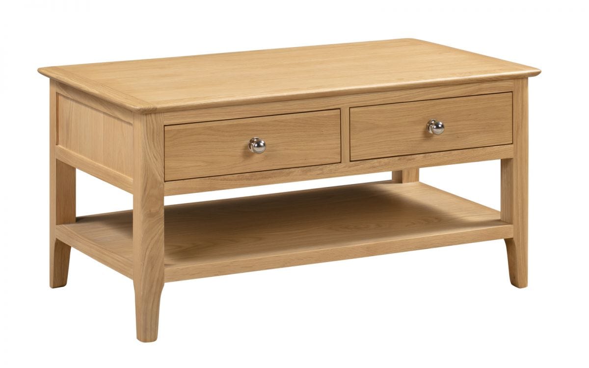 Julian Bowen Coffee Table Cotswold Coffee Table With 2 Drawers Bed Kings